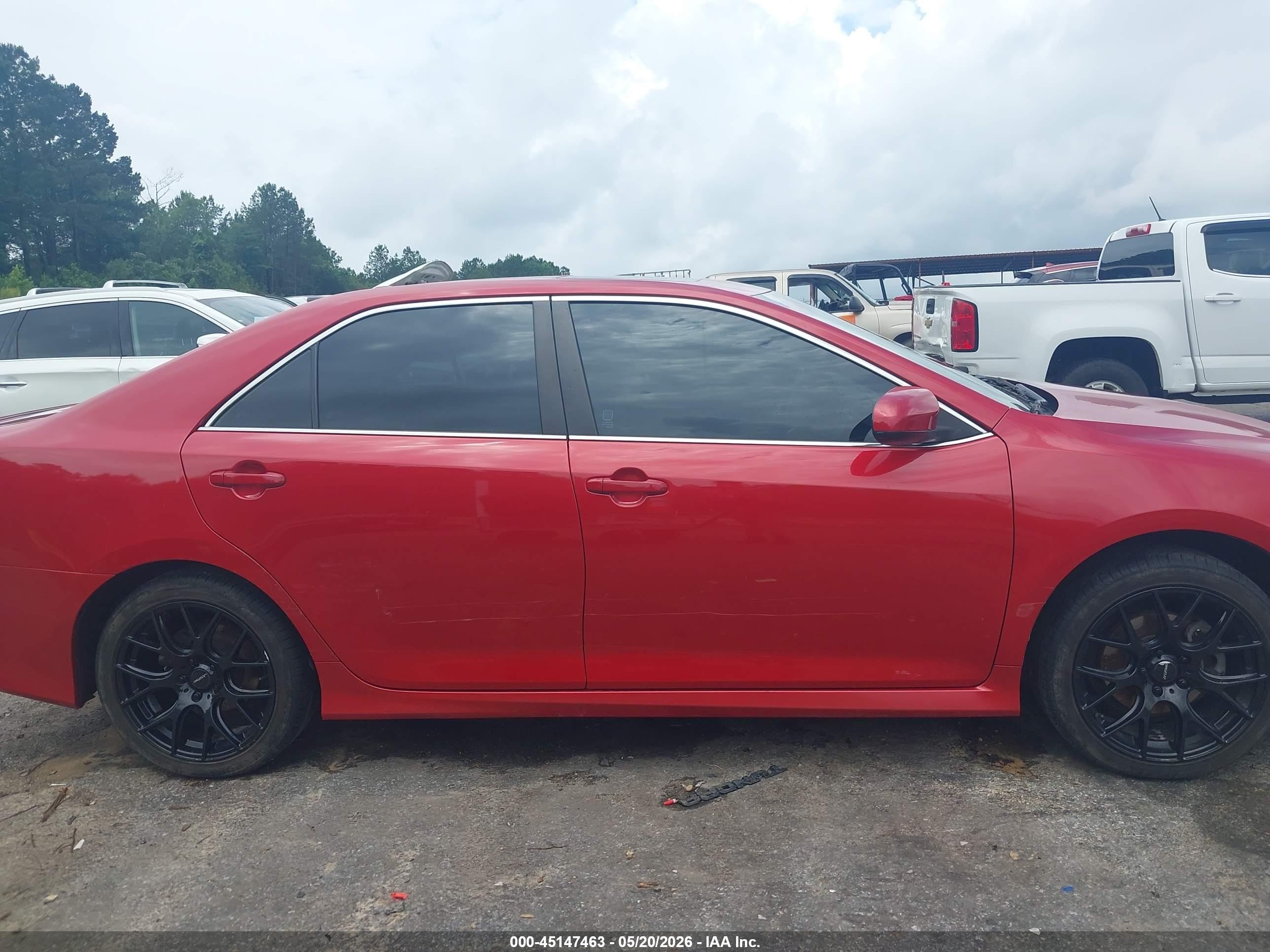 2012 Toyota Camry Se Limited Edition Red vin: 4T1BF1FK7CU626448