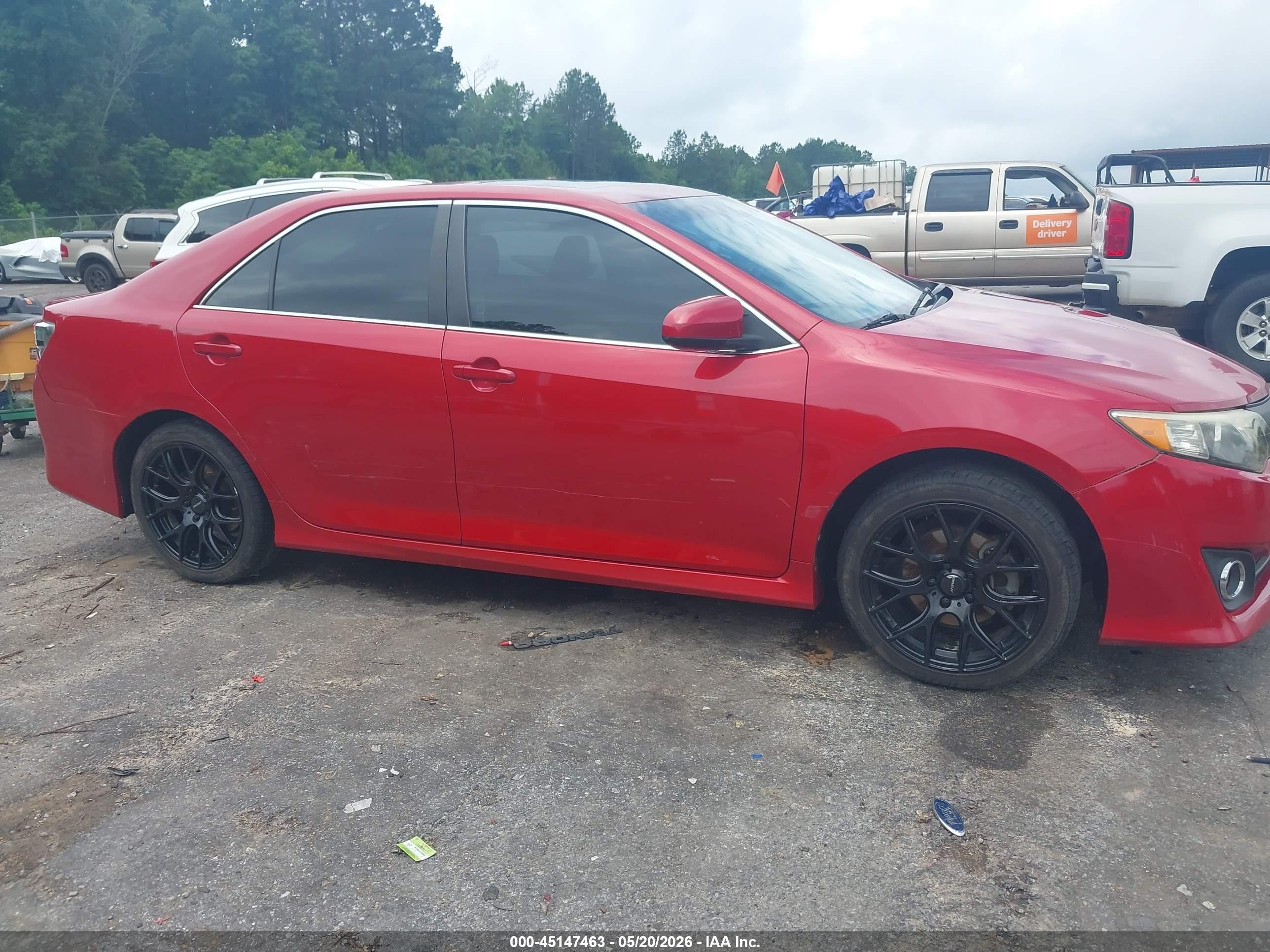 2012 Toyota Camry Se Limited Edition Red vin: 4T1BF1FK7CU626448
