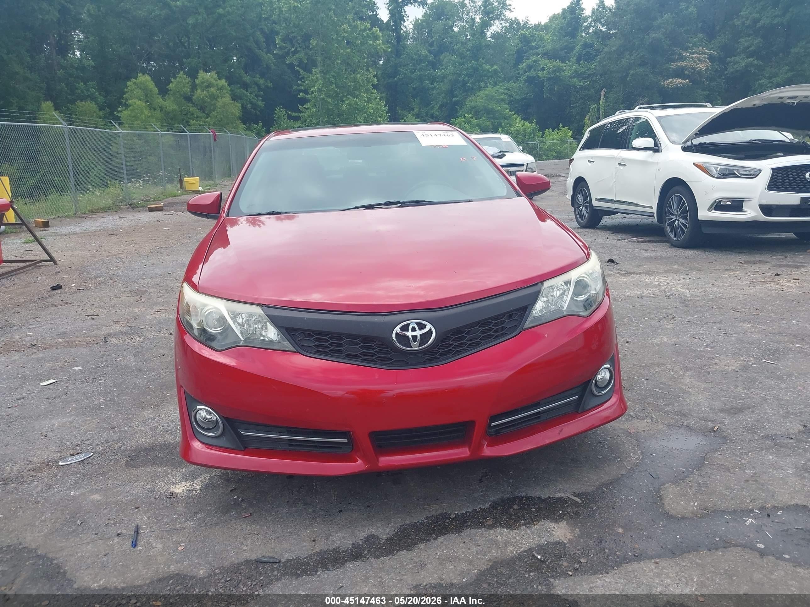 2012 Toyota Camry Se Limited Edition Red vin: 4T1BF1FK7CU626448