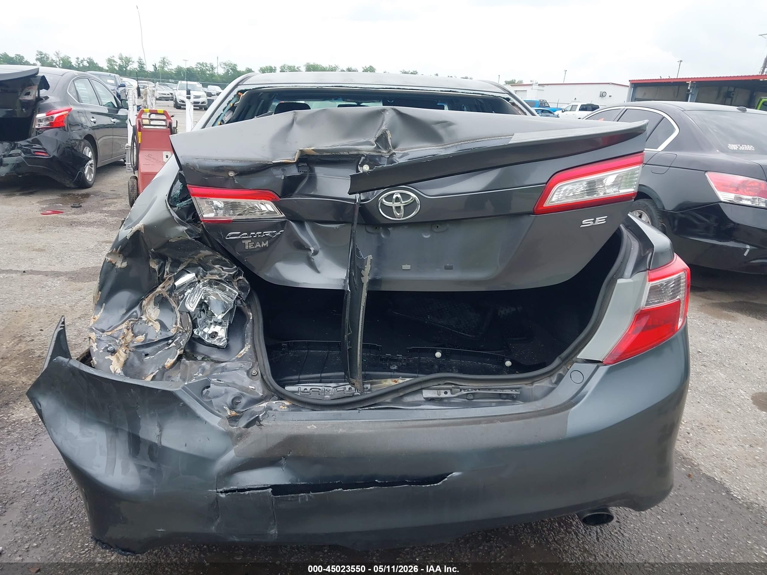 2013 Toyota Camry Se Gray vin: 4T1BF1FK7DU216492