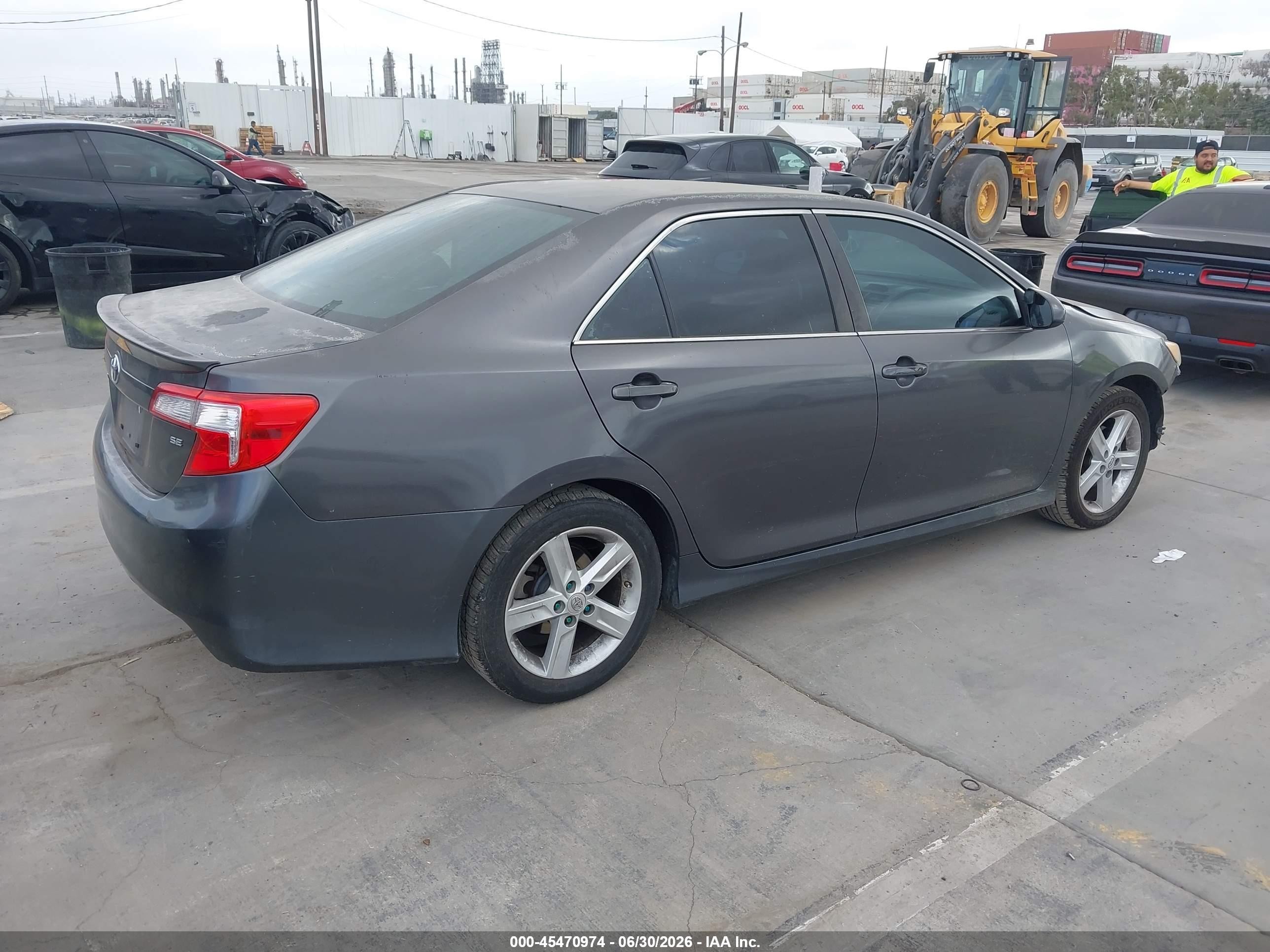 2013 Toyota Camry Se Gray vin: 4T1BF1FK7DU235169