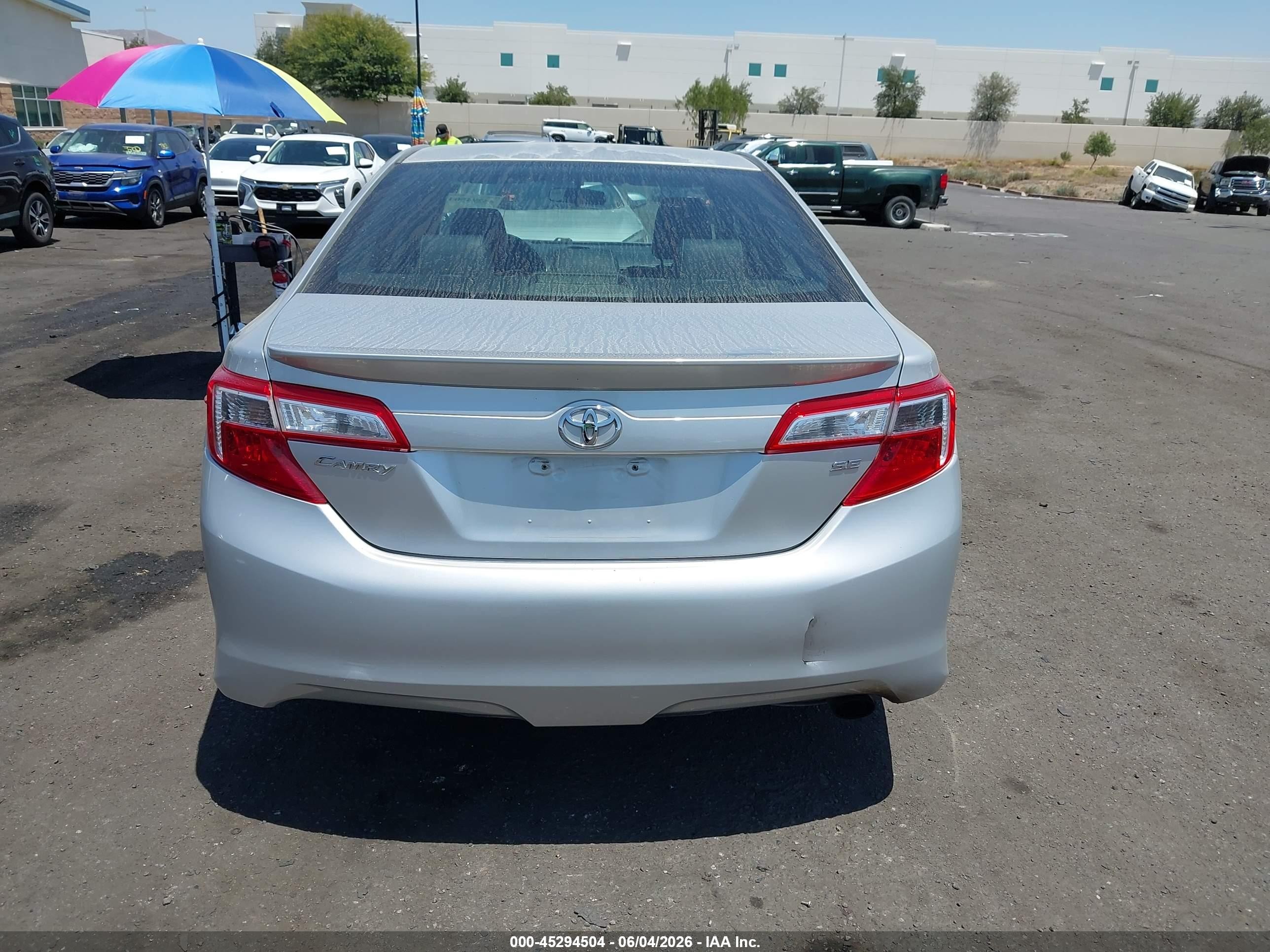 2013 Toyota Camry Se Silver vin: 4T1BF1FK7DU245264