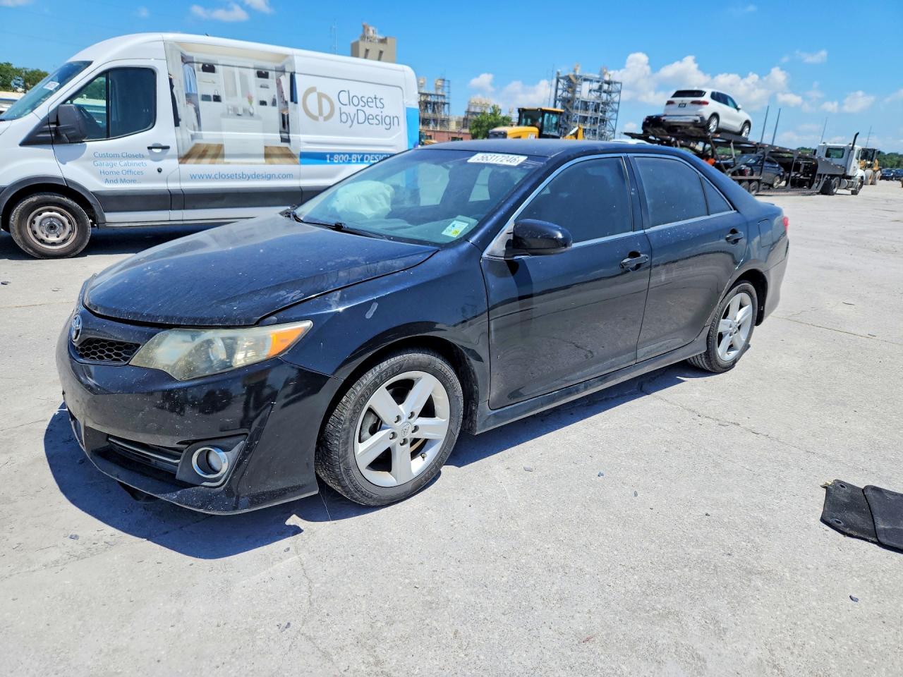 2013 Toyota Camry Se Black vin: 4T1BF1FK7DU274358