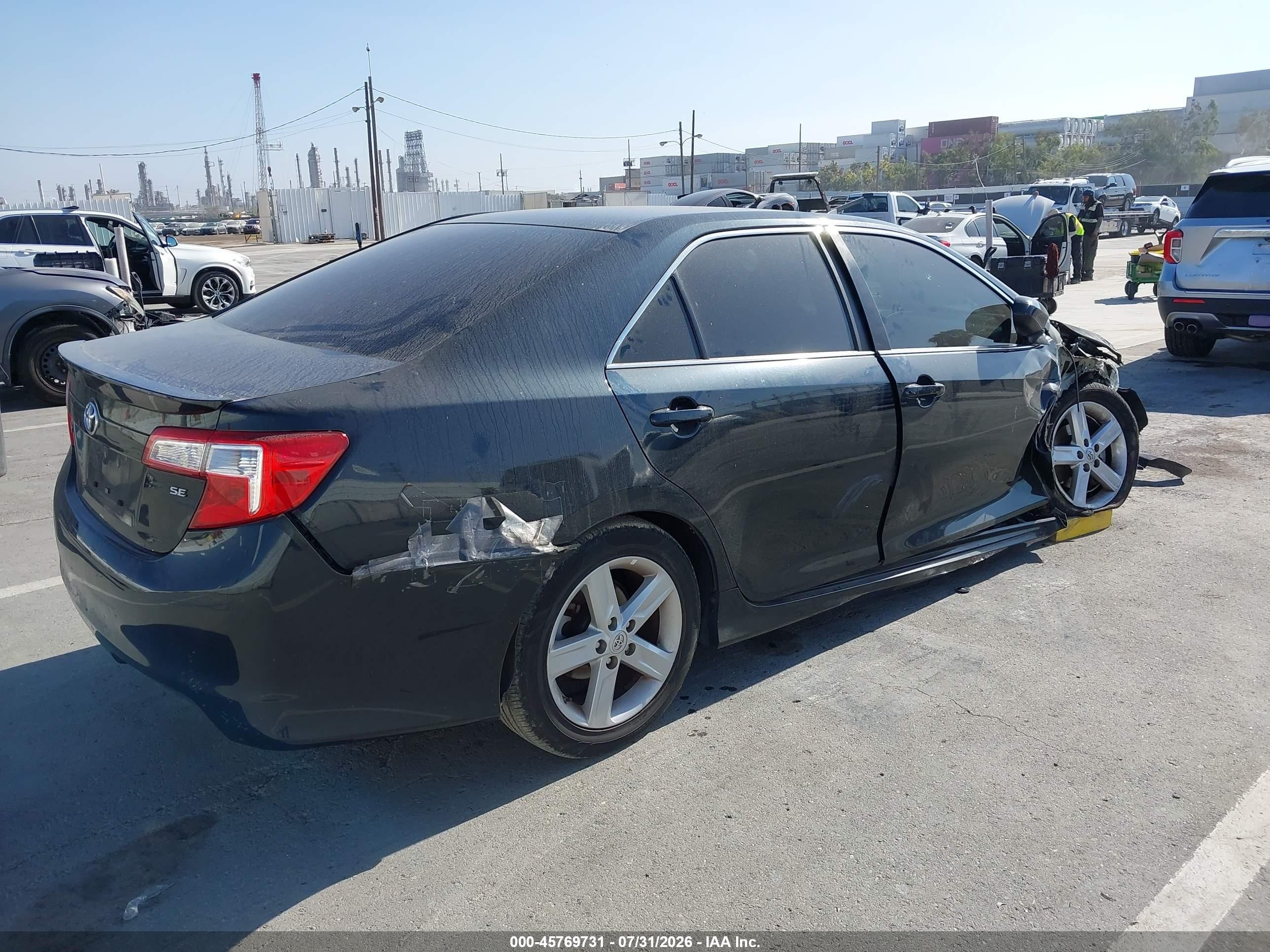 2013 Toyota Camry Se Black vin: 4T1BF1FK7DU279947
