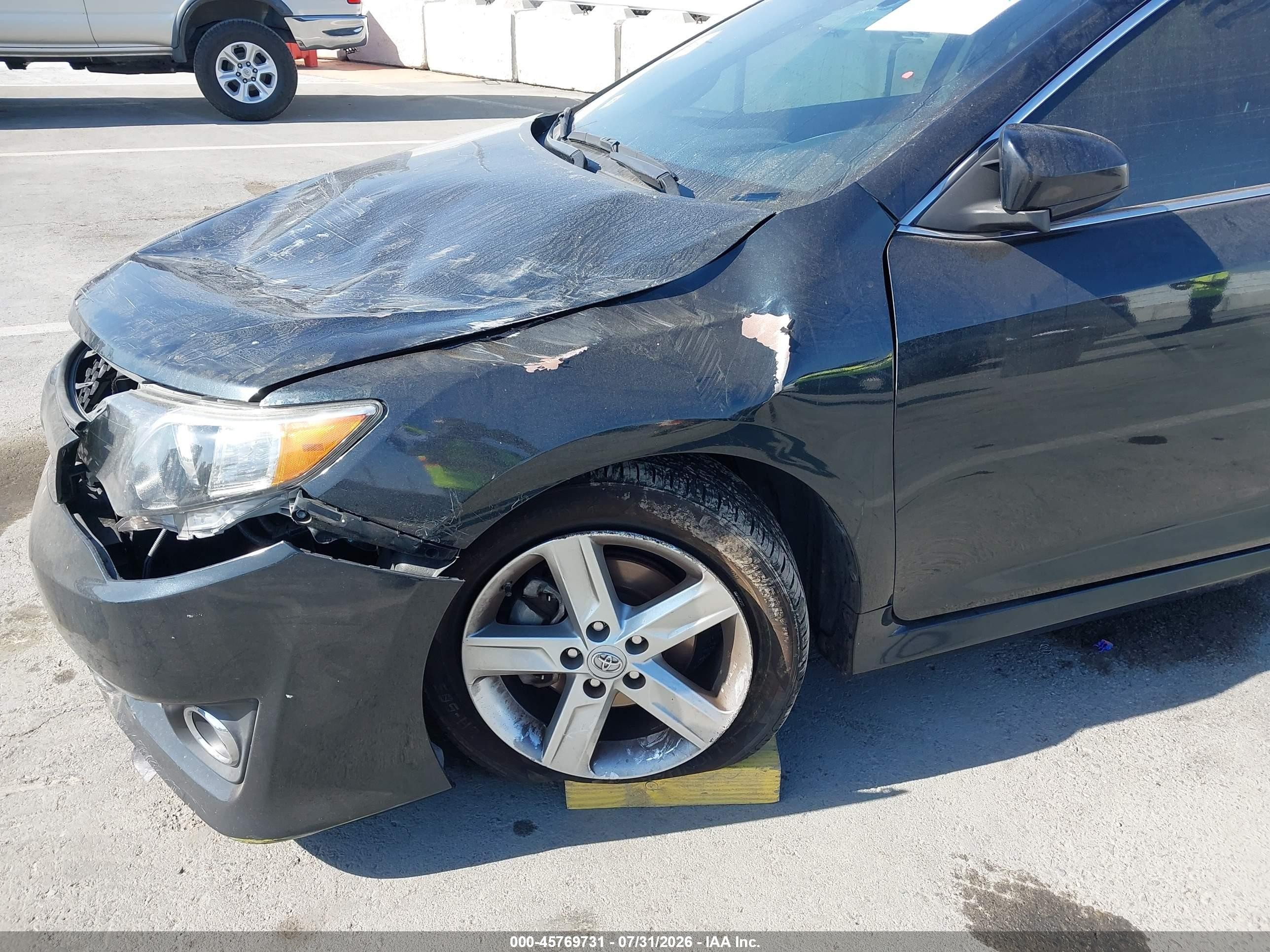 2013 Toyota Camry Se Black vin: 4T1BF1FK7DU279947