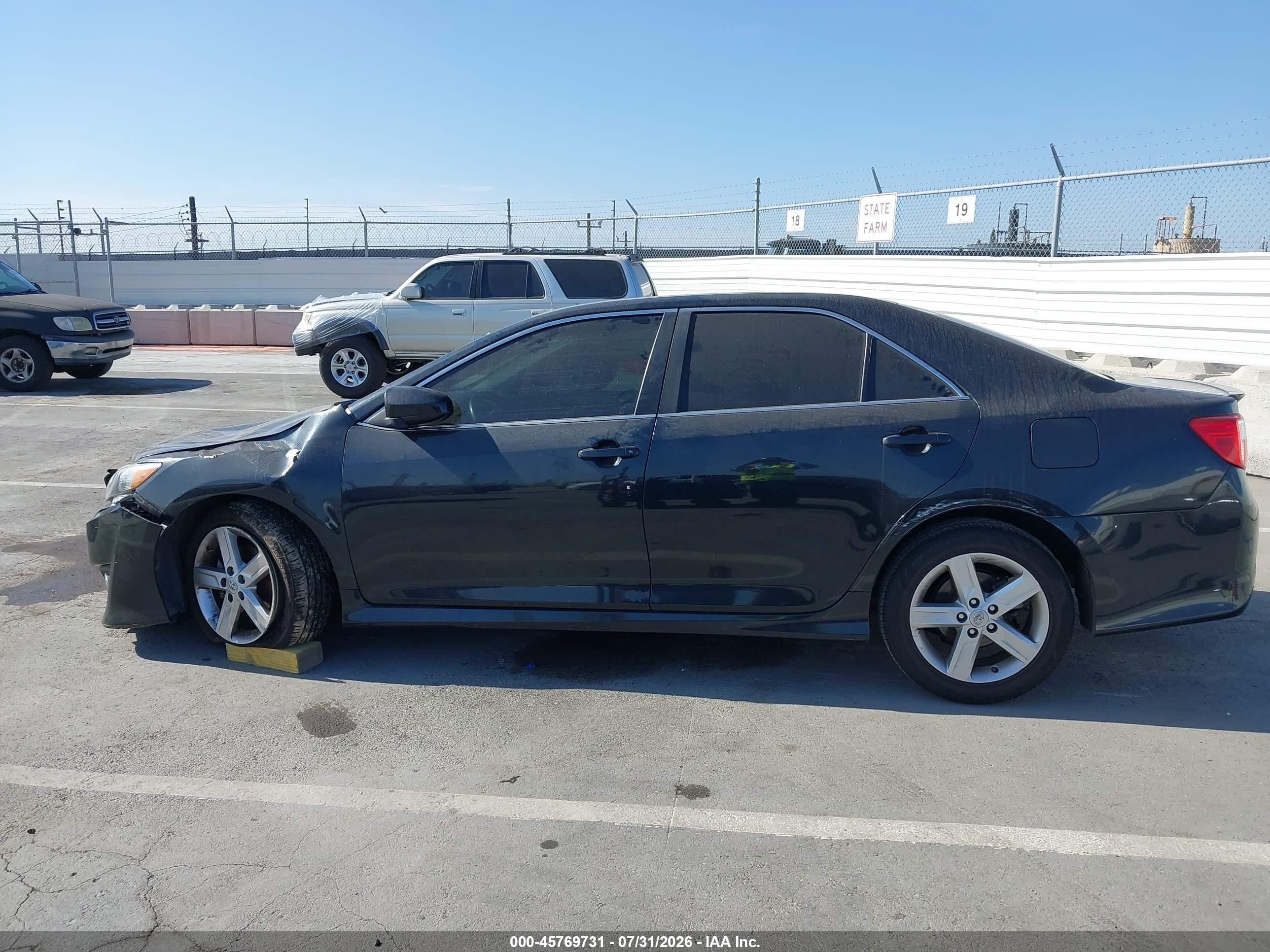 2013 Toyota Camry Se Black vin: 4T1BF1FK7DU279947