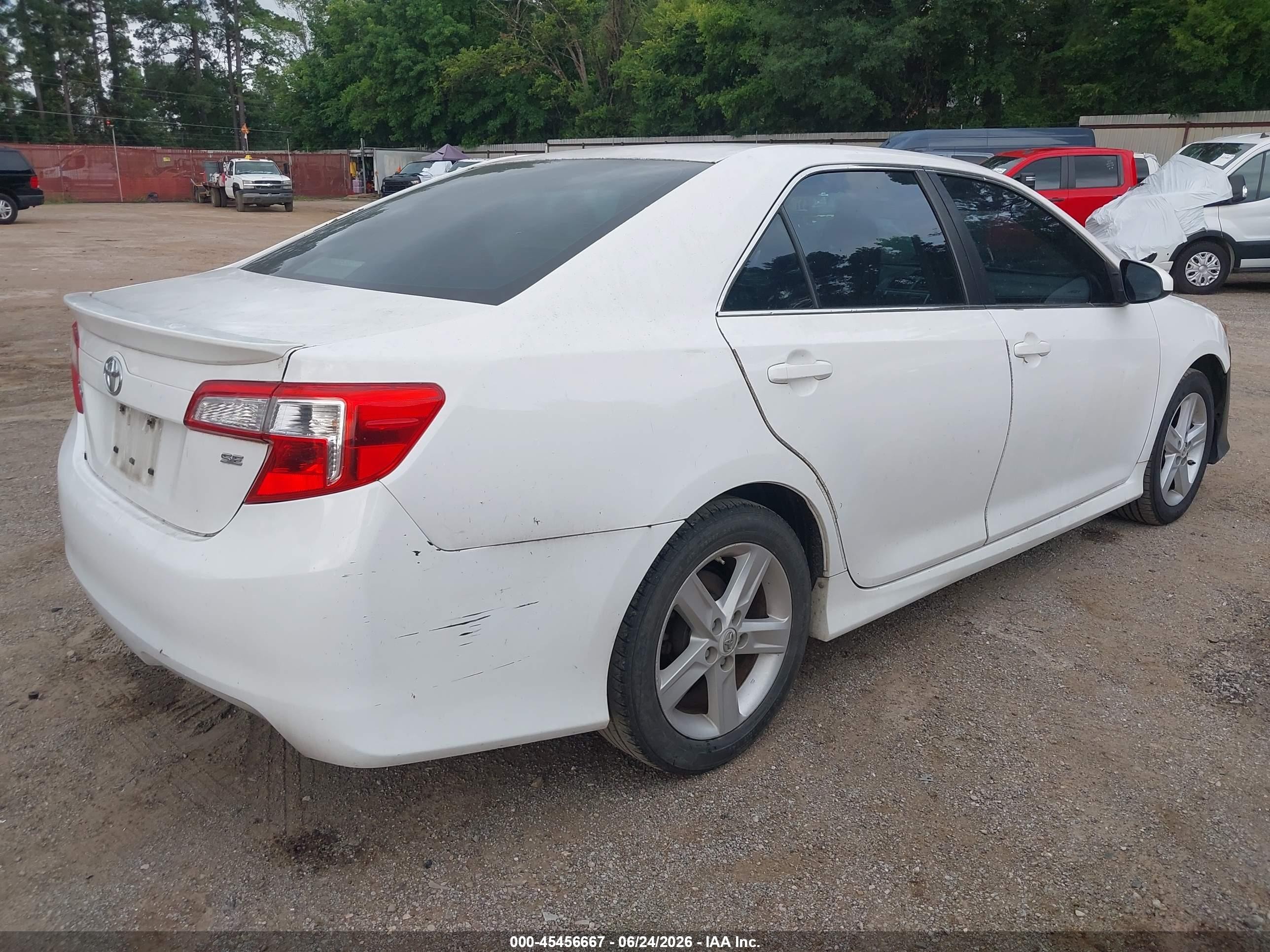 2013 Toyota Camry Se White vin: 4T1BF1FK7DU284341