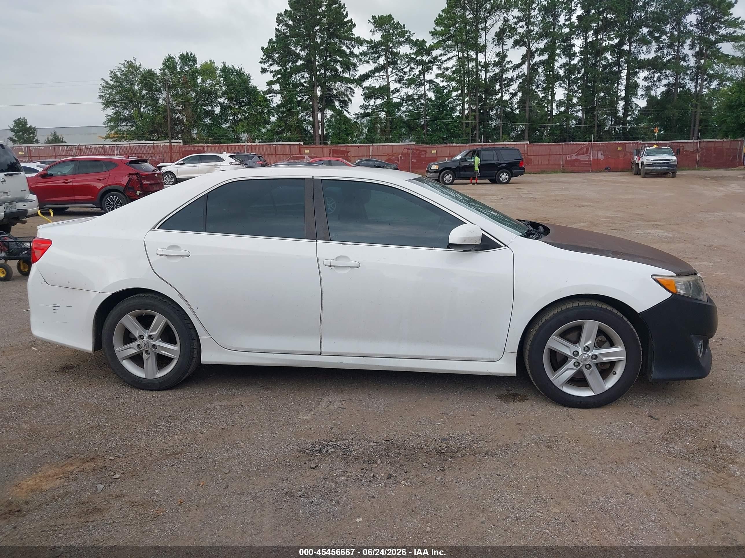 2013 Toyota Camry Se White vin: 4T1BF1FK7DU284341