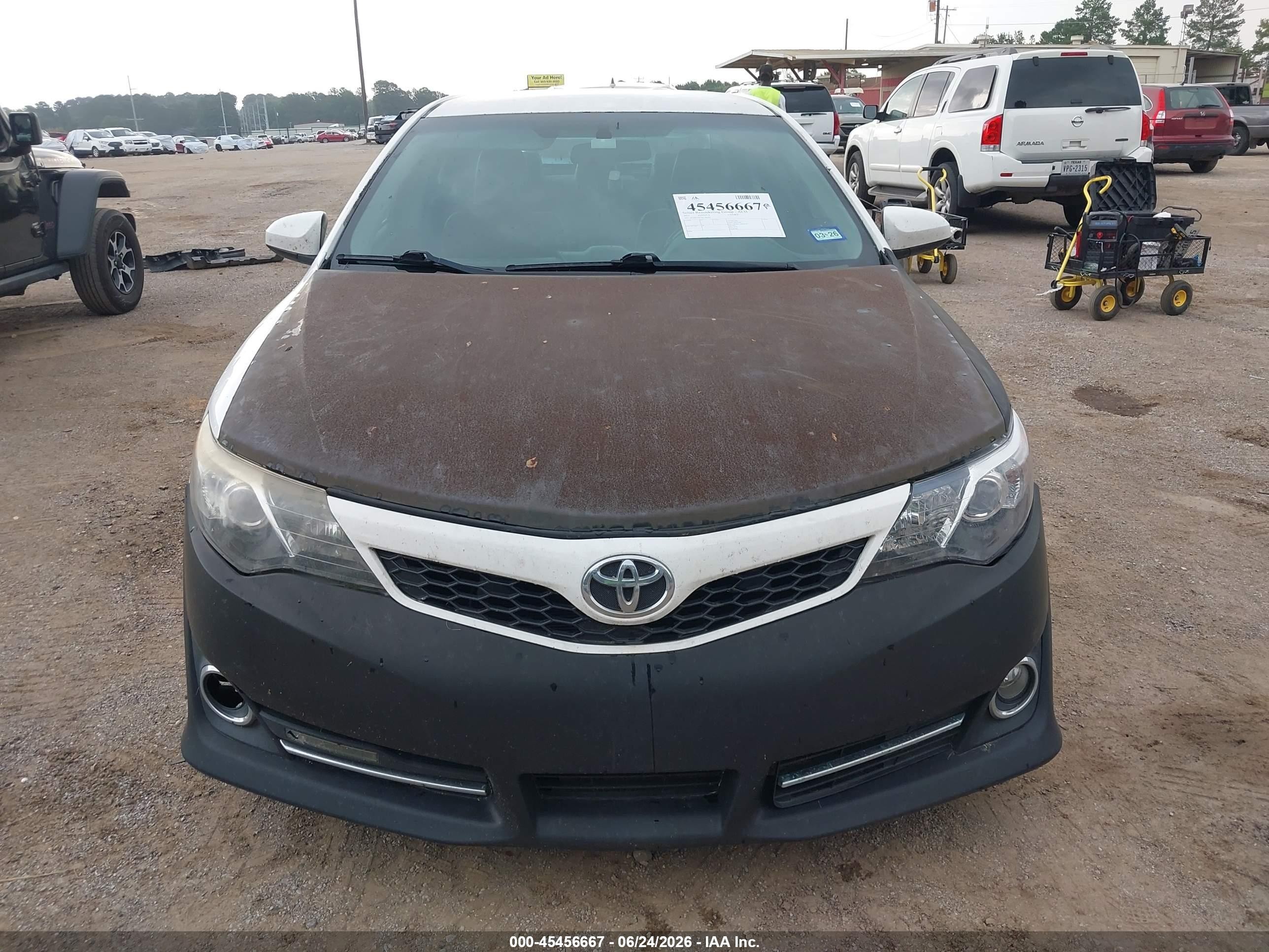 2013 Toyota Camry Se White vin: 4T1BF1FK7DU284341