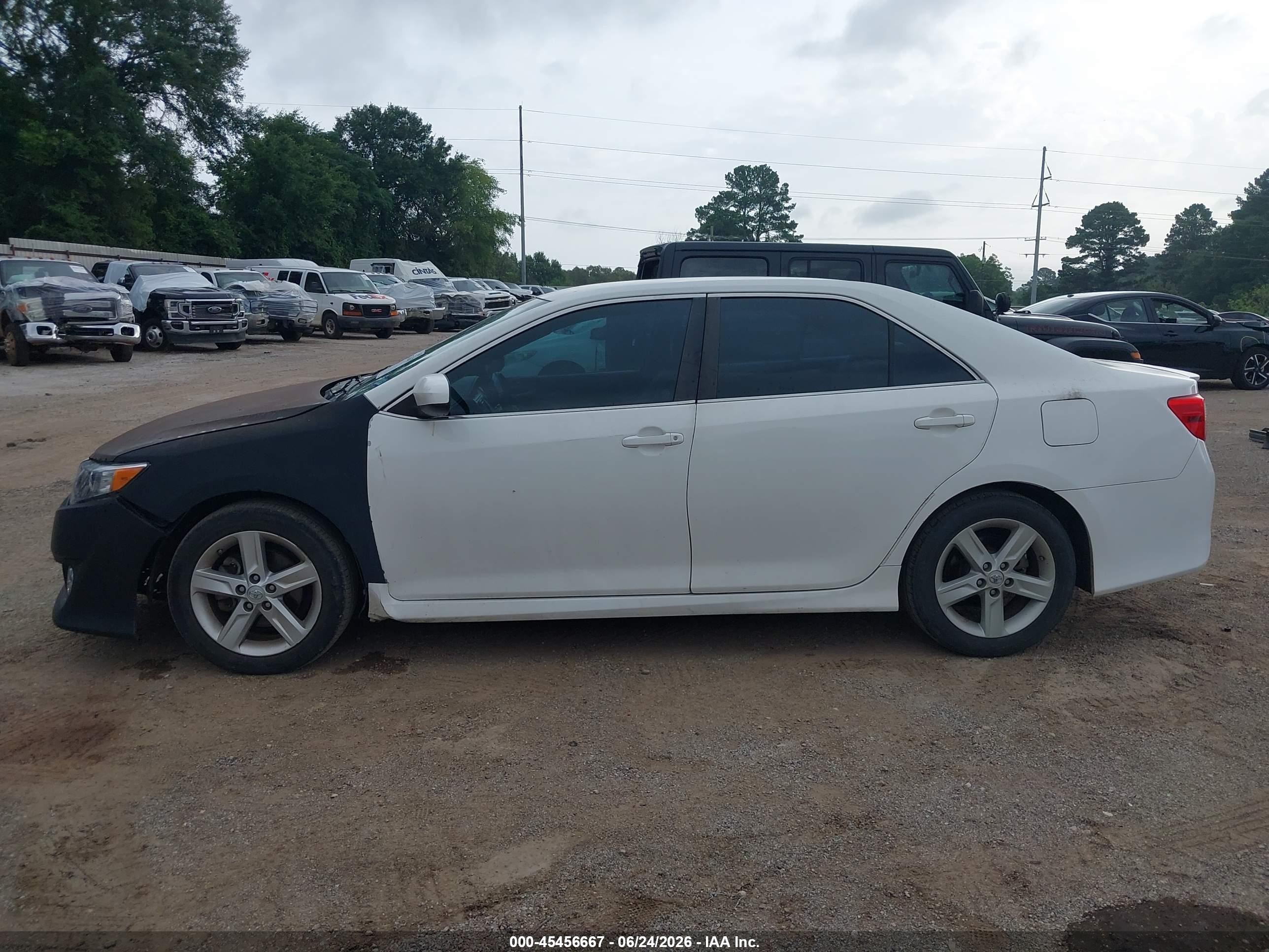 2013 Toyota Camry Se White vin: 4T1BF1FK7DU284341