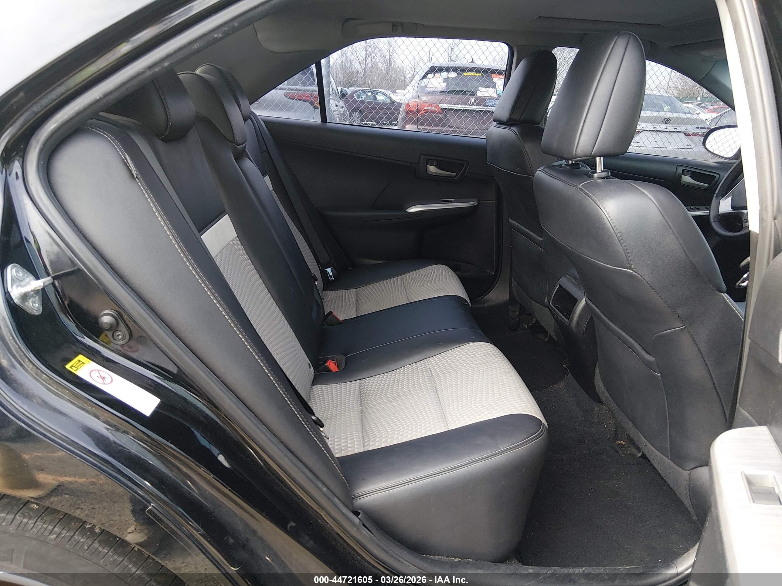 2013 Toyota Camry Se Black vin: 4T1BF1FK7DU285599