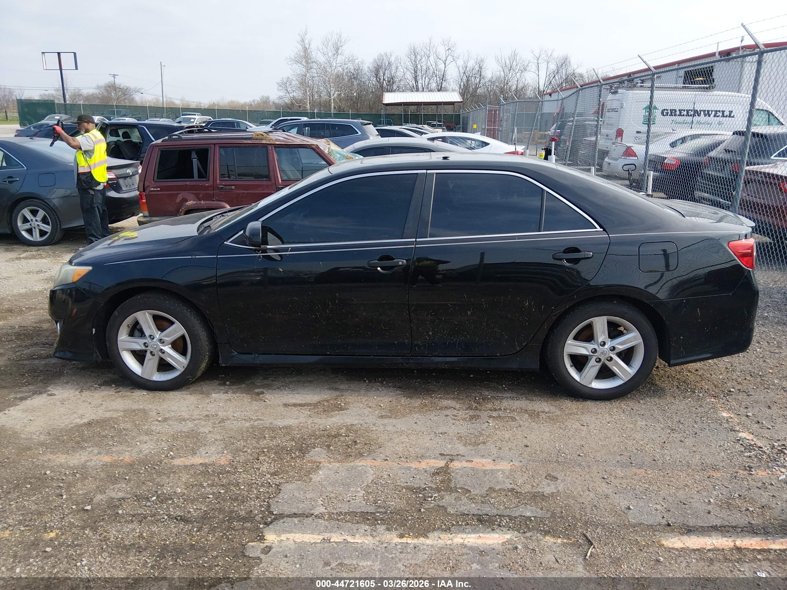 2013 Toyota Camry Se Black vin: 4T1BF1FK7DU285599