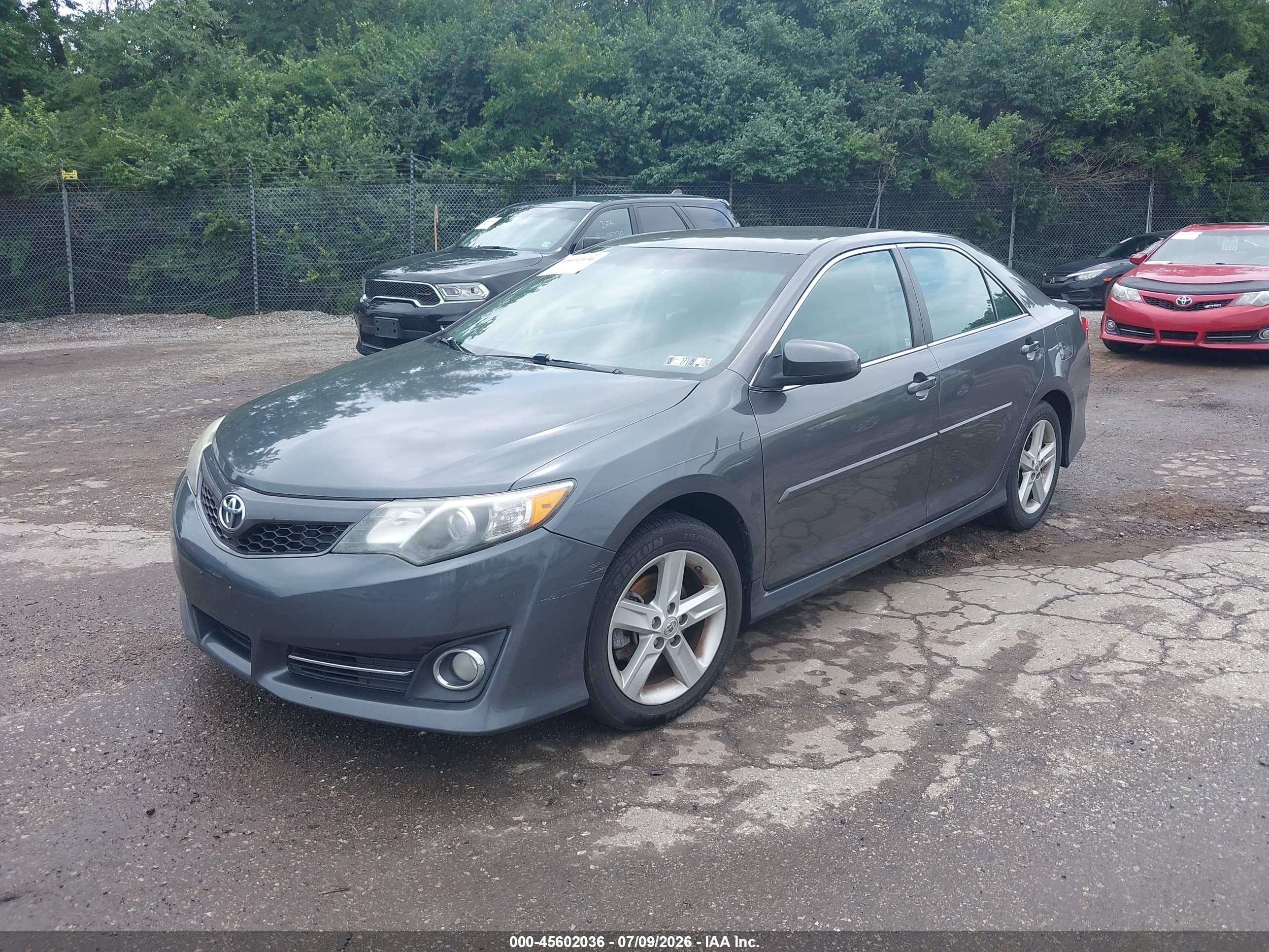 2013 Toyota Camry Se Gray vin: 4T1BF1FK7DU286252