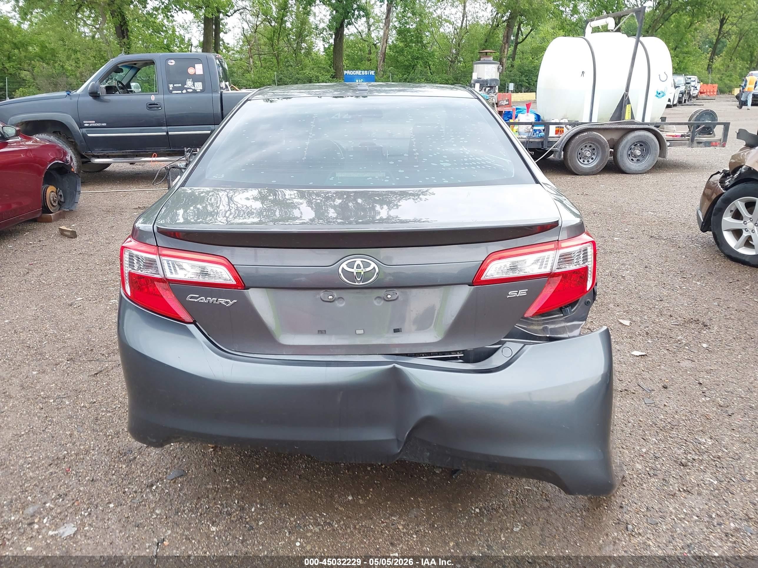 2013 Toyota Camry Se Gray vin: 4T1BF1FK7DU287434