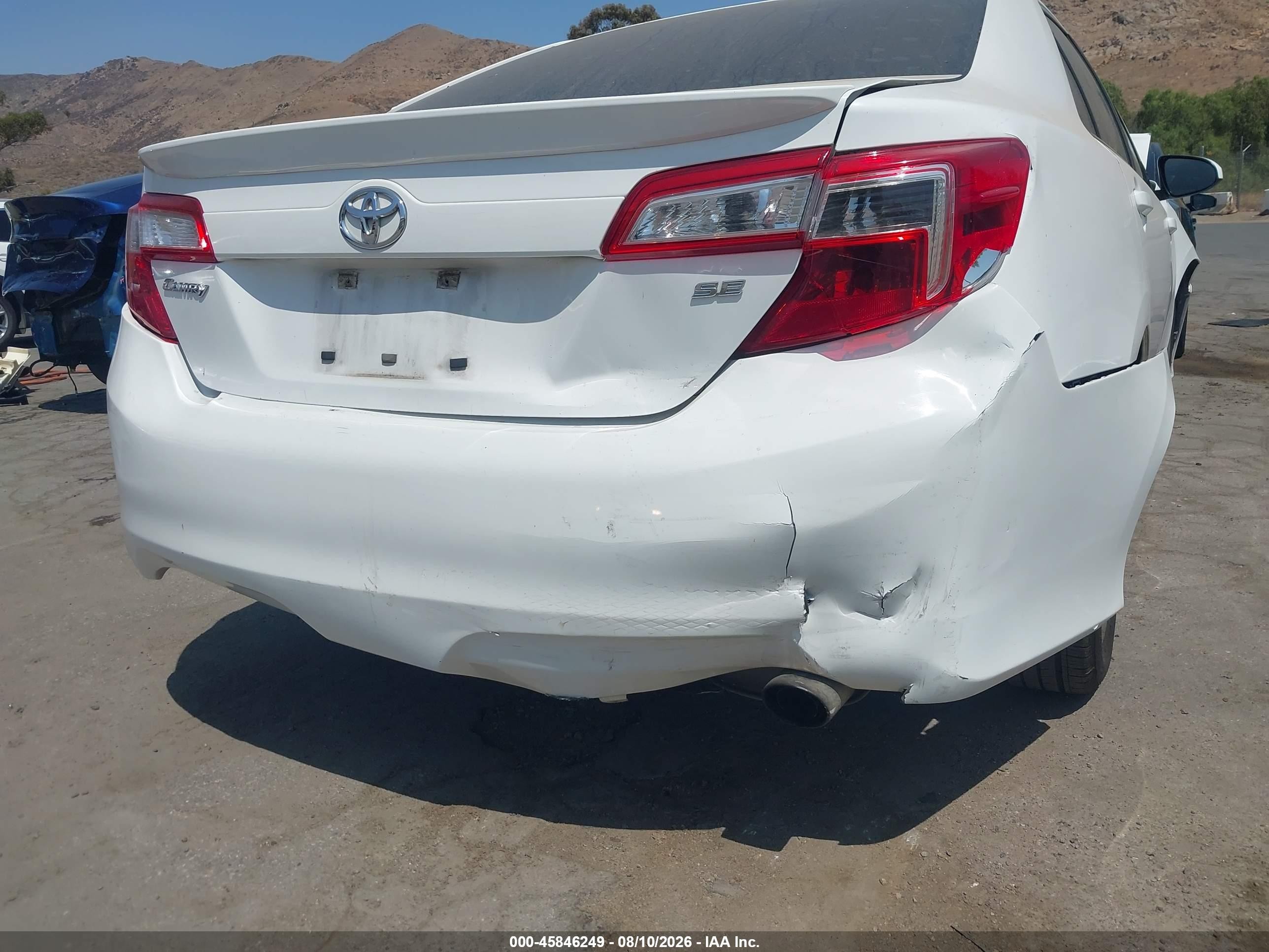 2013 Toyota Camry Se Белый vin: 4T1BF1FK7DU287661