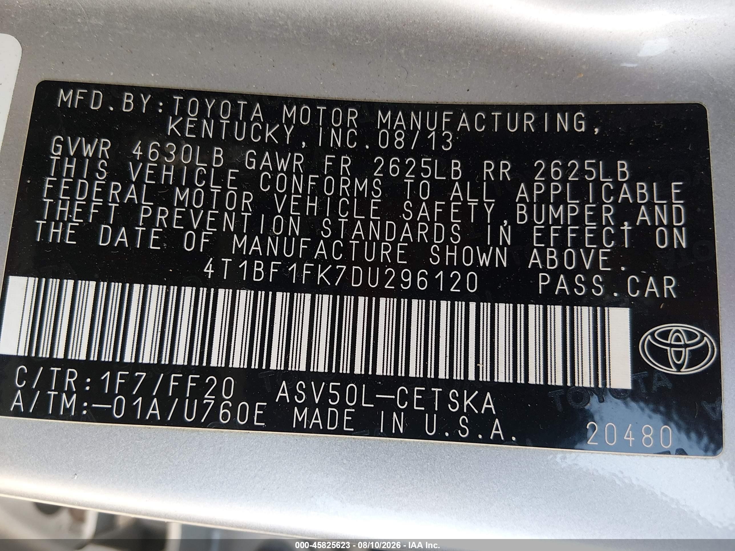 2013 Toyota Camry Se Silver vin: 4T1BF1FK7DU296120