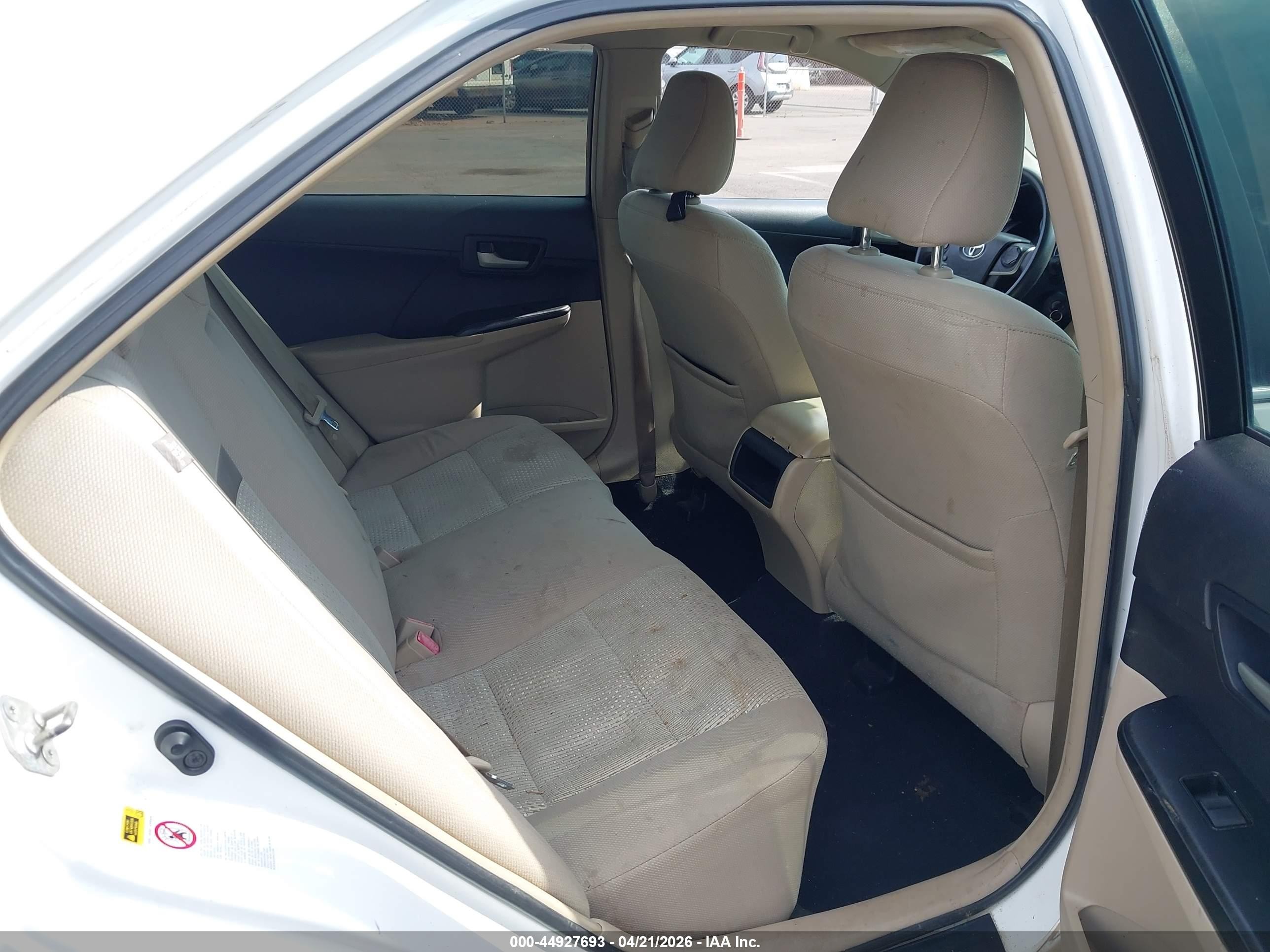 2013 Toyota Camry Le White vin: 4T1BF1FK7DU639296
