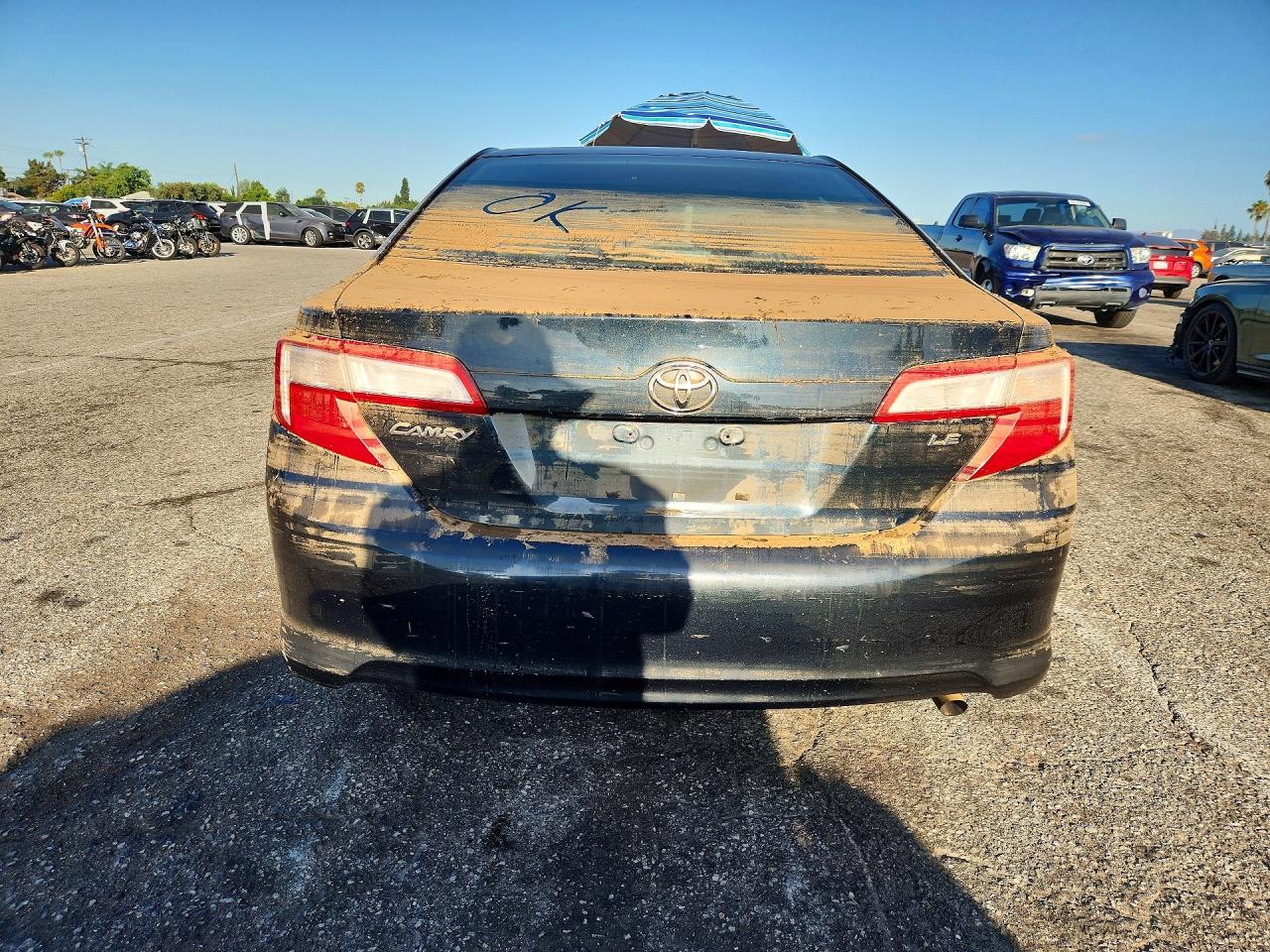 2013 Toyota Camry Le Серый vin: 4T1BF1FK7DU651335