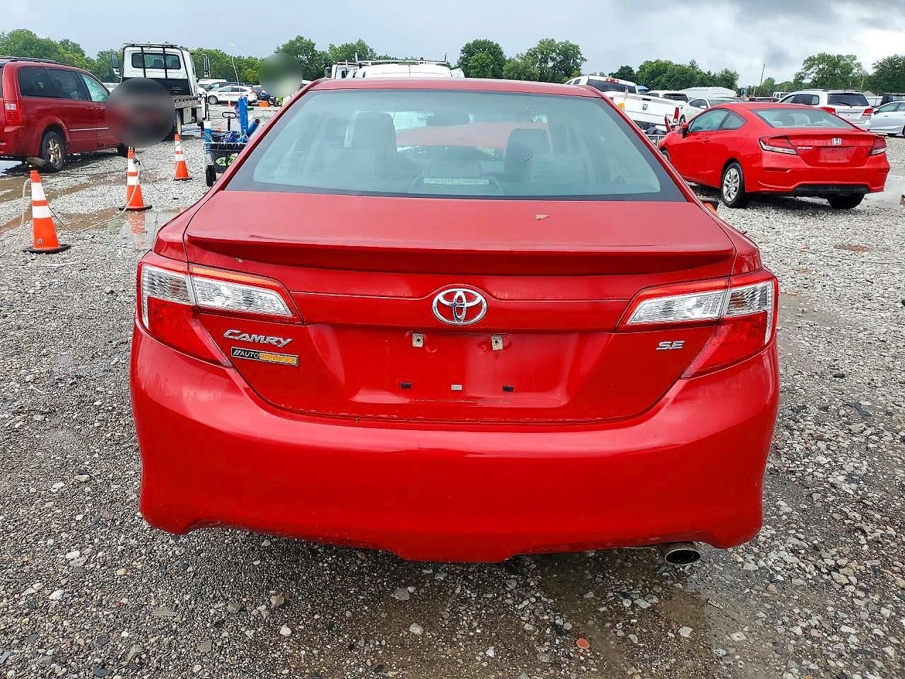 2013 Toyota Camry Se Red vin: 4T1BF1FK7DU662321