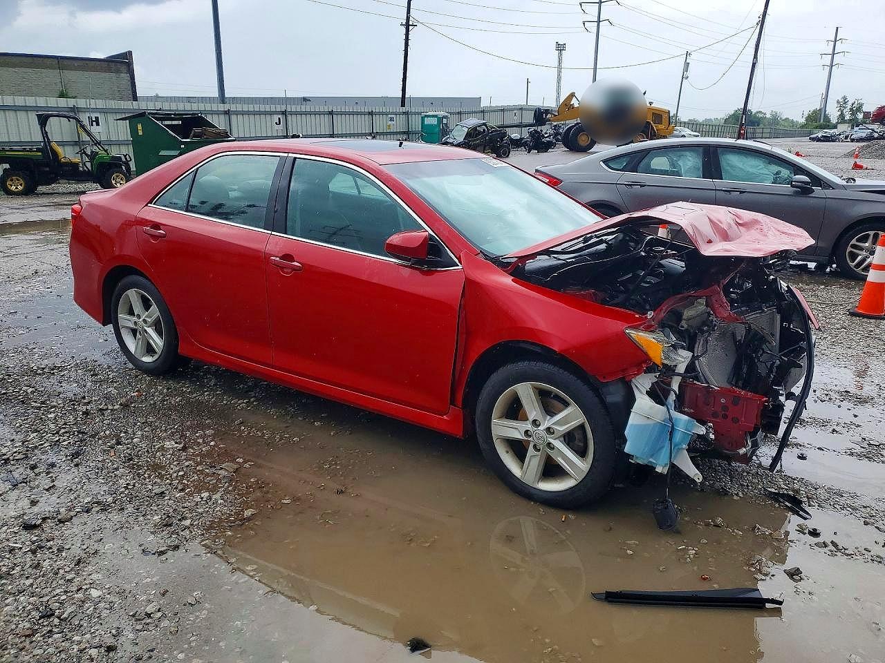 2013 Toyota Camry Se Red vin: 4T1BF1FK7DU662321