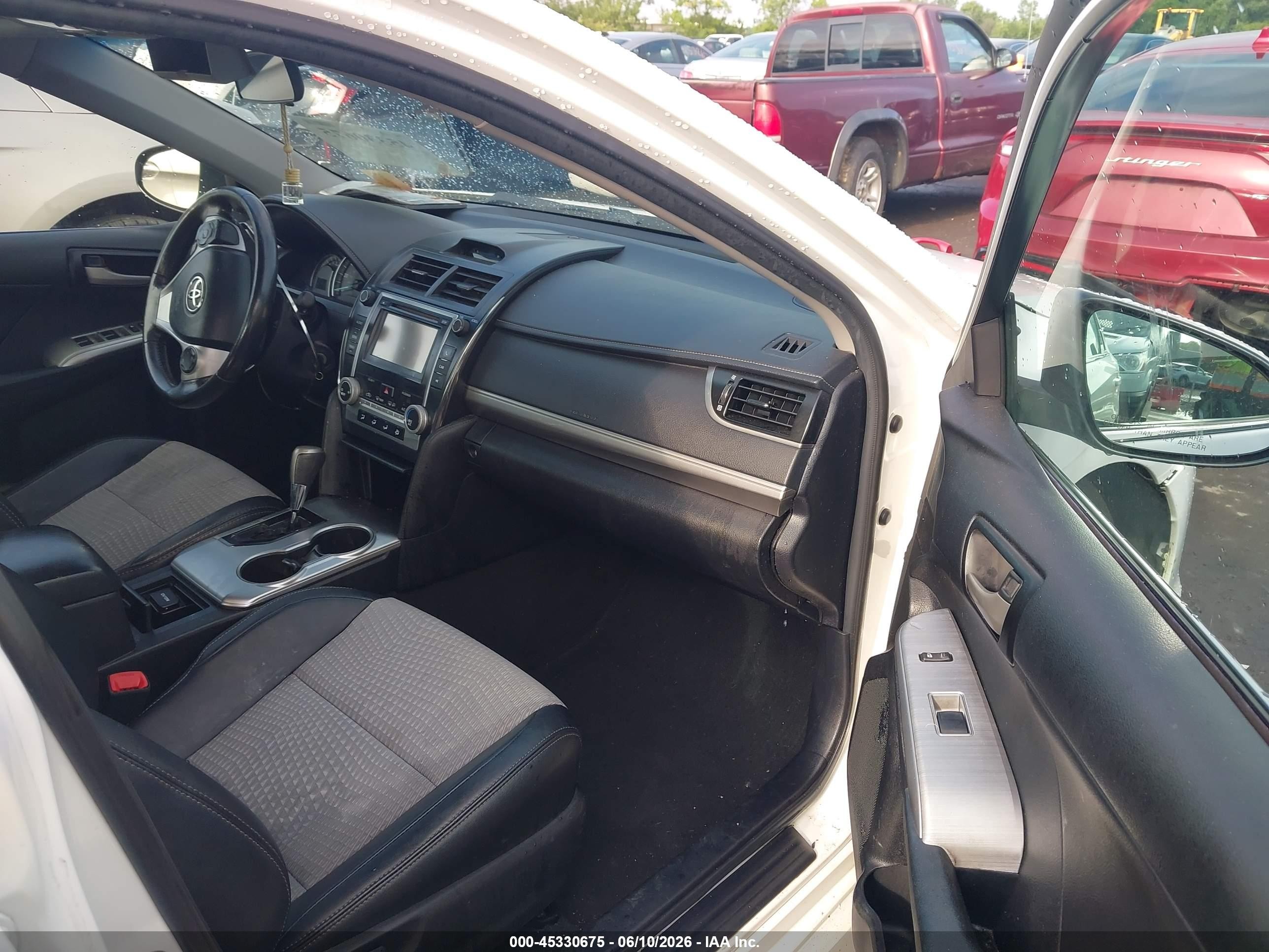 2013 Toyota Camry Se White vin: 4T1BF1FK7DU663923