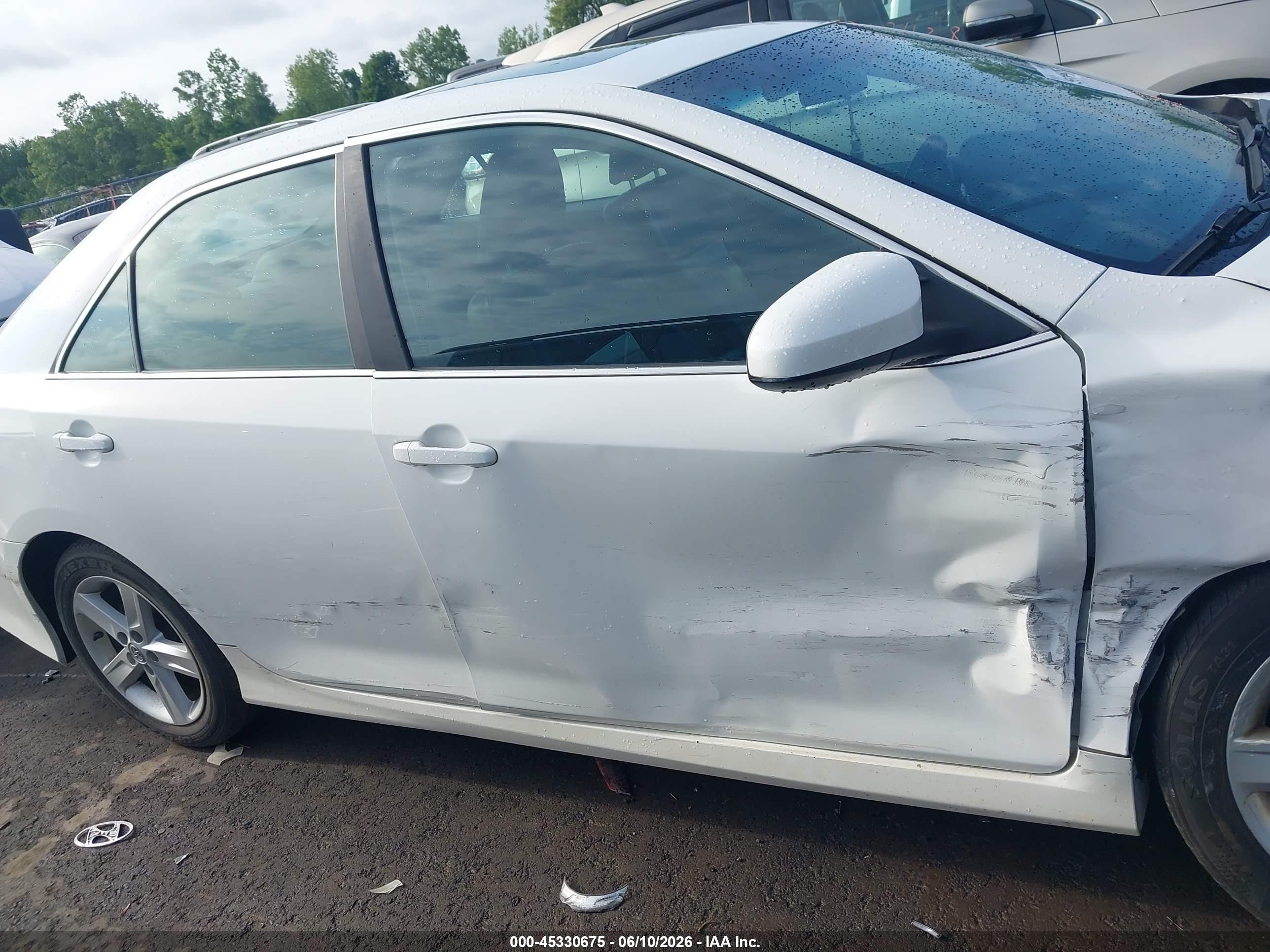 2013 Toyota Camry Se White vin: 4T1BF1FK7DU663923