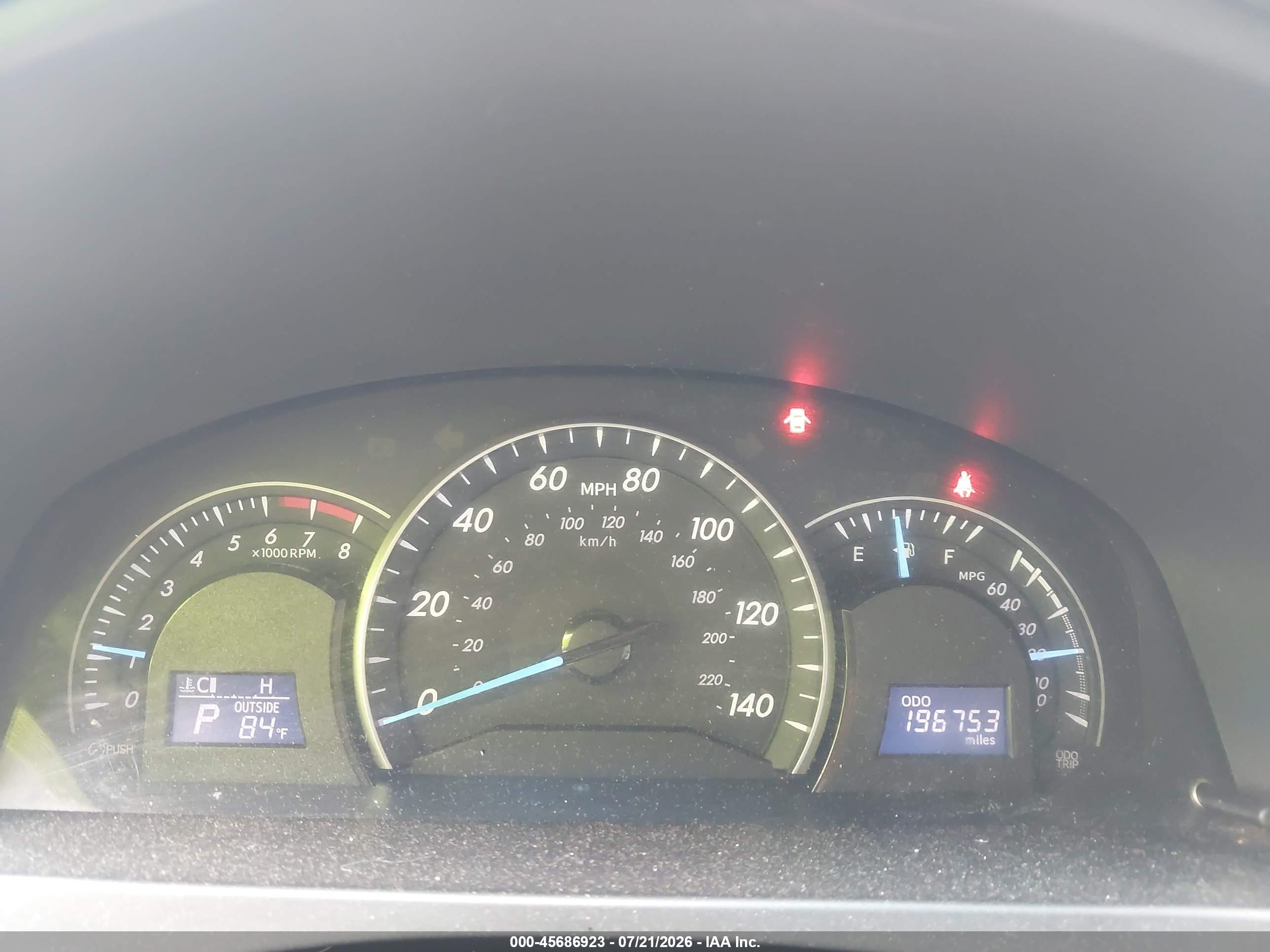 2013 Toyota Camry Le Red vin: 4T1BF1FK7DU669821