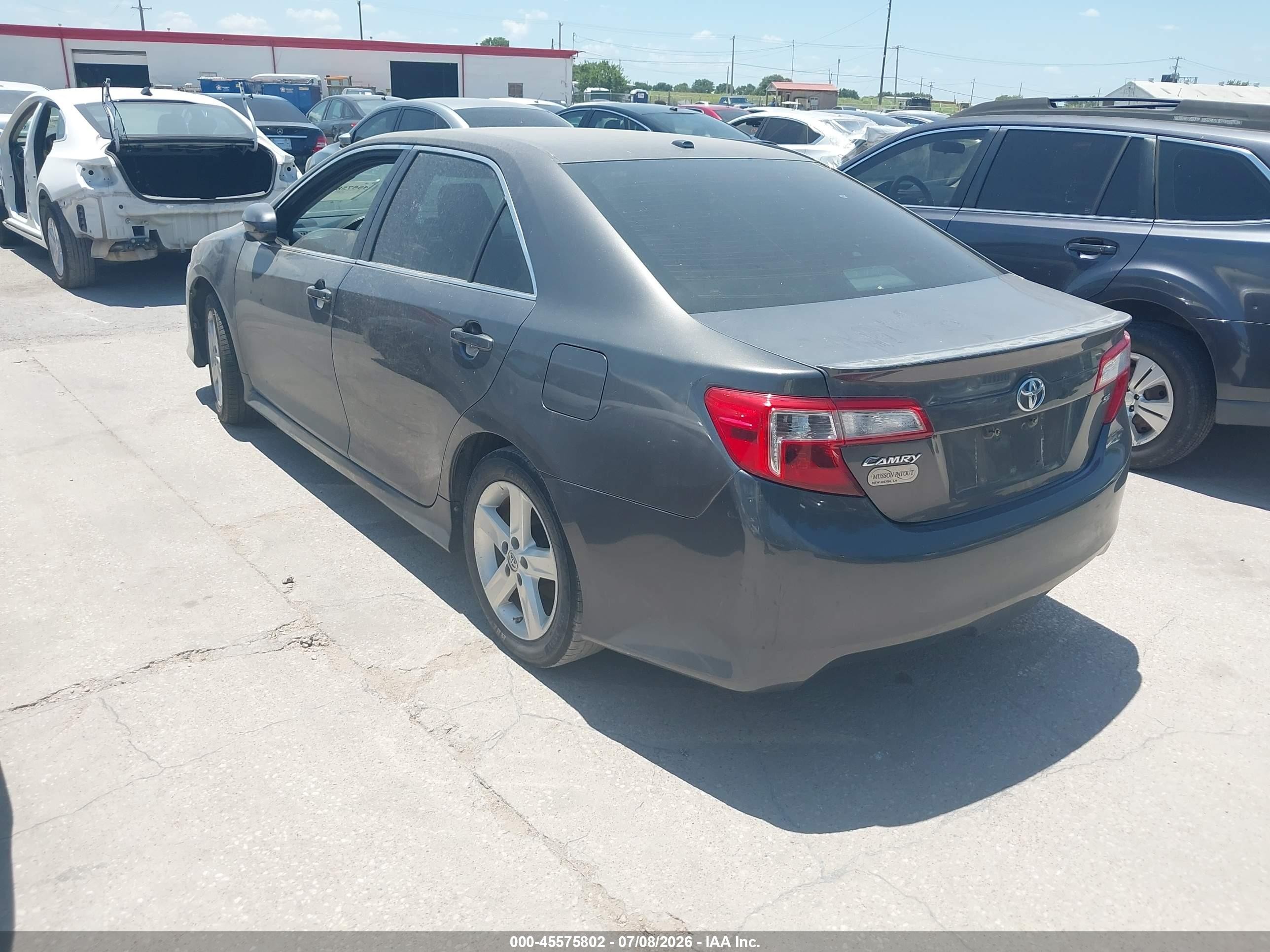 2013 Toyota Camry Se Gray vin: 4T1BF1FK7DU702896