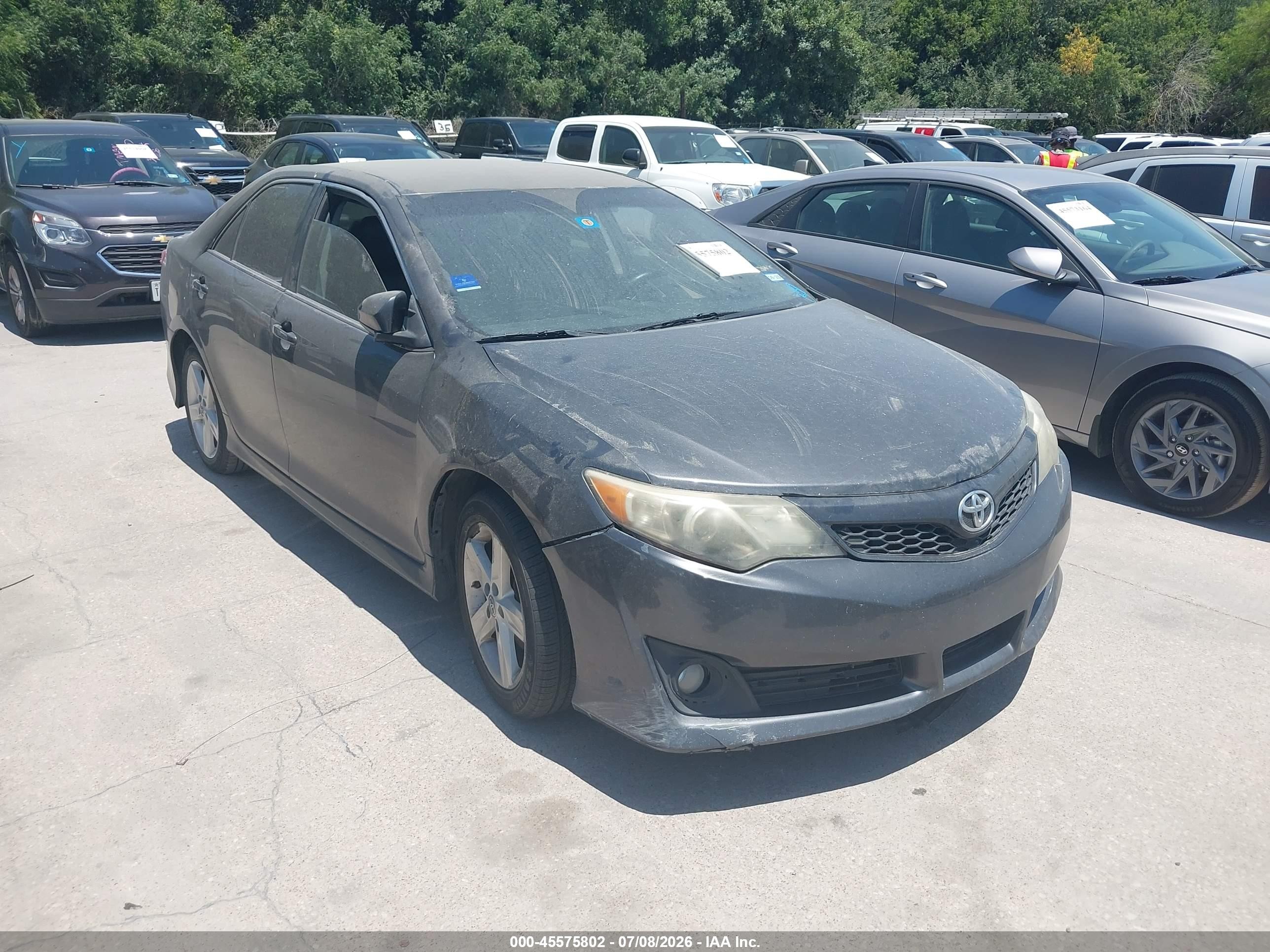 2013 Toyota Camry Se Gray vin: 4T1BF1FK7DU702896