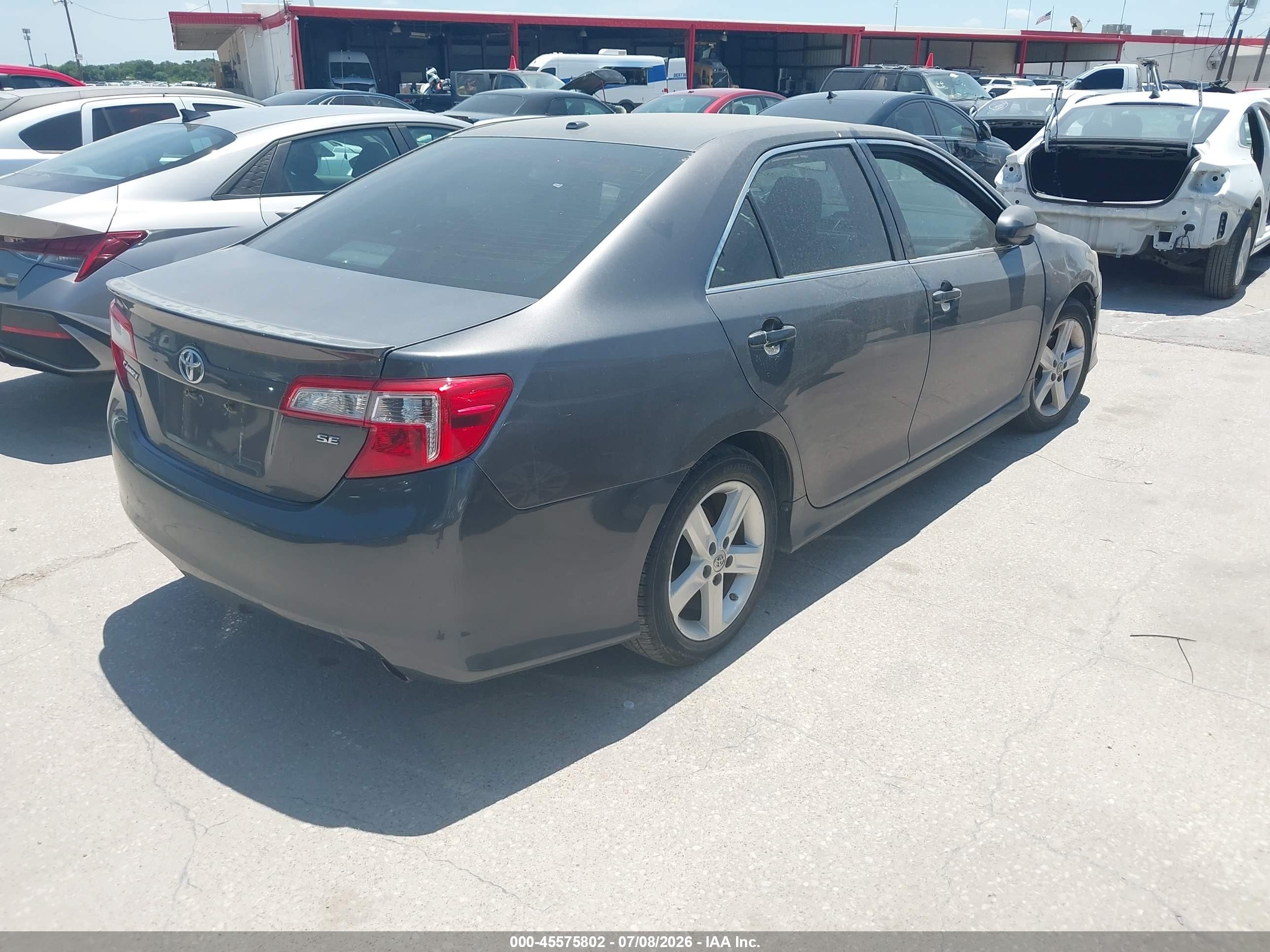 2013 Toyota Camry Se Gray vin: 4T1BF1FK7DU702896