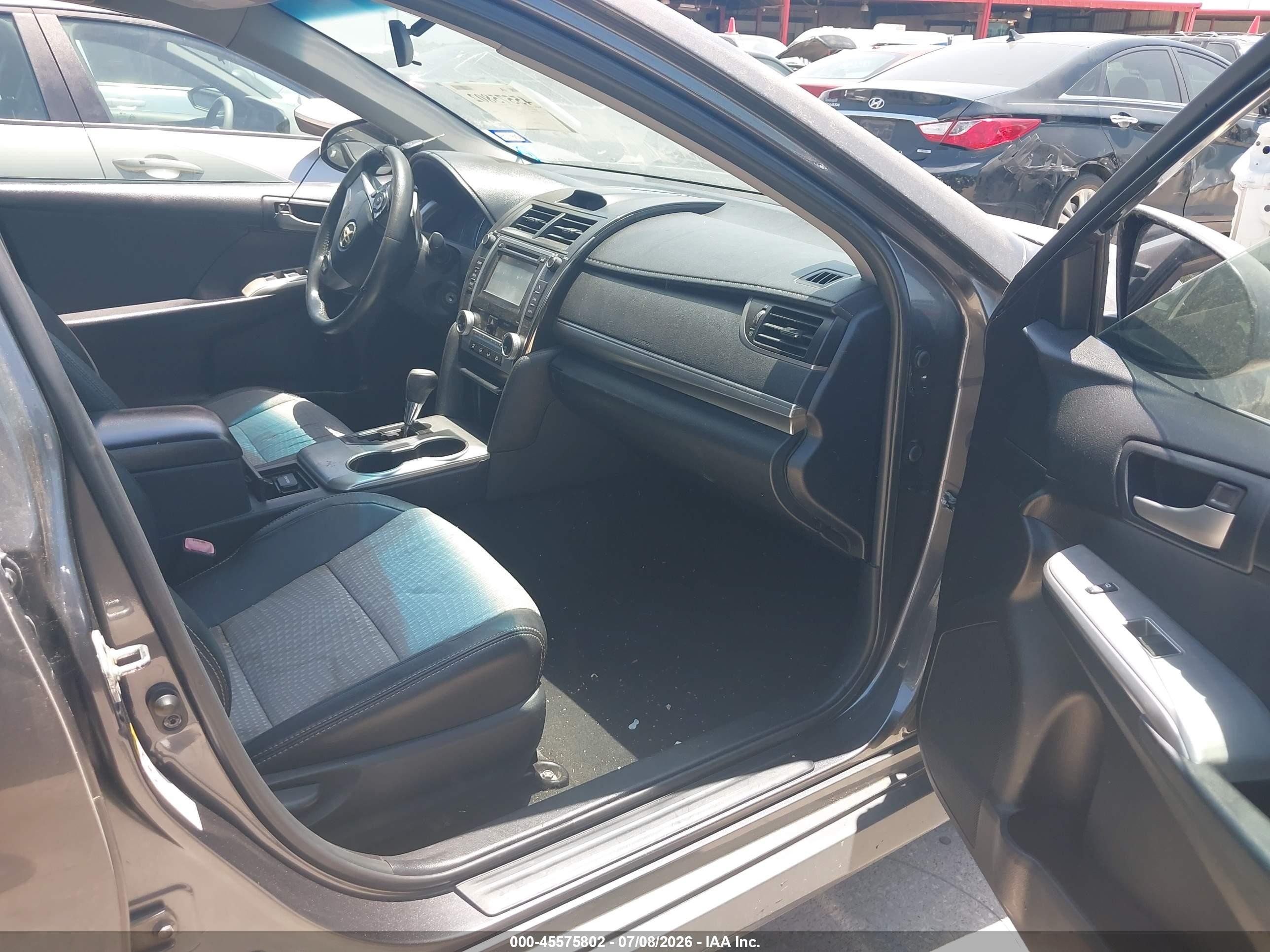 2013 Toyota Camry Se Gray vin: 4T1BF1FK7DU702896