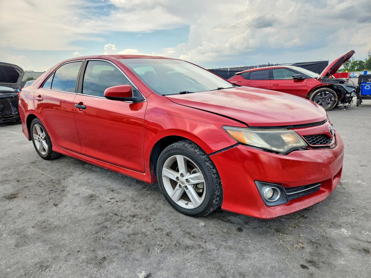 2013 Toyota Camry Se Red vin: 4T1BF1FK7DU708469