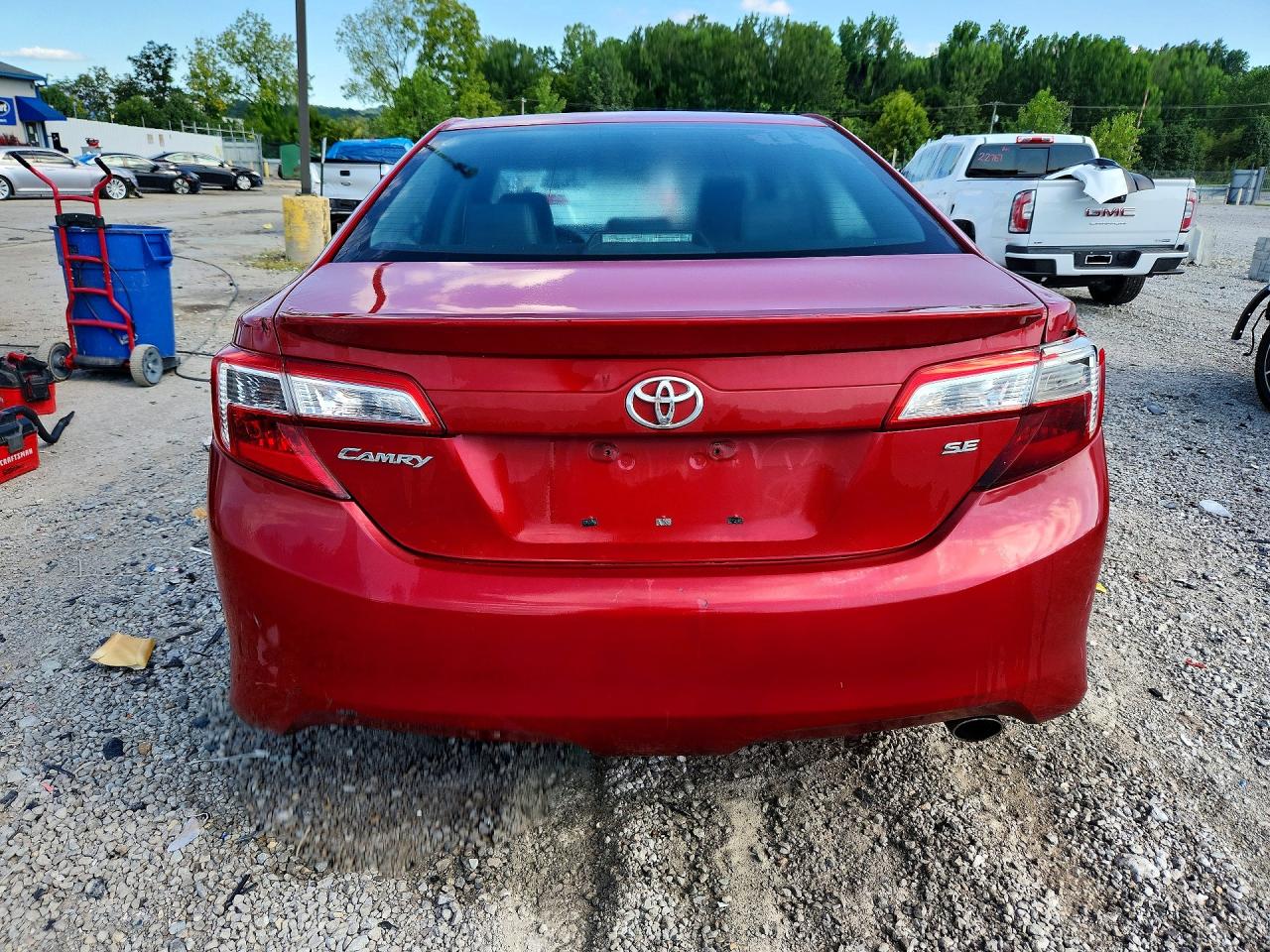 2013 Toyota Camry Se Red vin: 4T1BF1FK7DU712473
