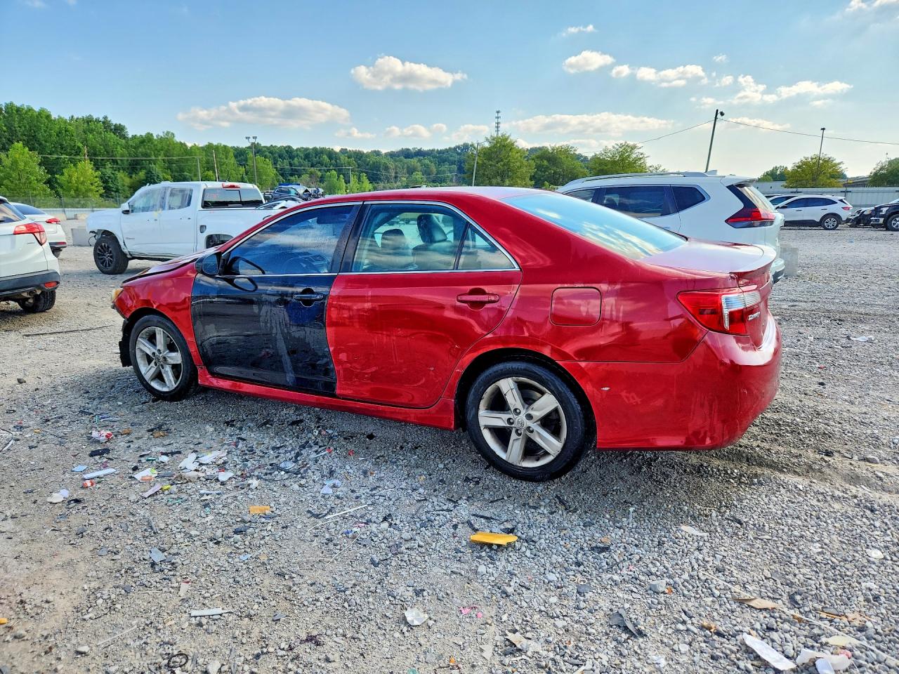 2013 Toyota Camry Se Red vin: 4T1BF1FK7DU712473