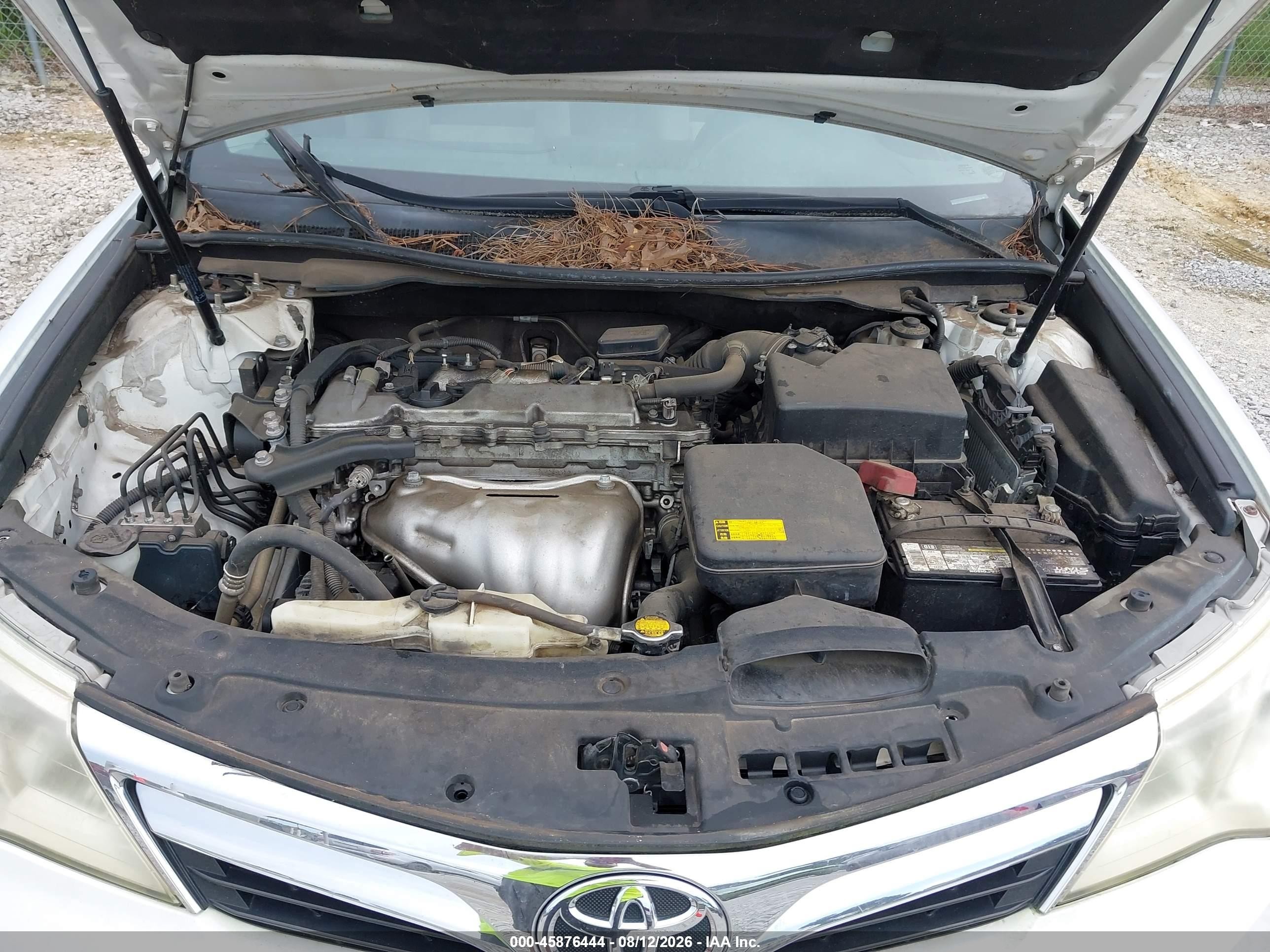 2013 Toyota Camry Le White vin: 4T1BF1FK7DU713624