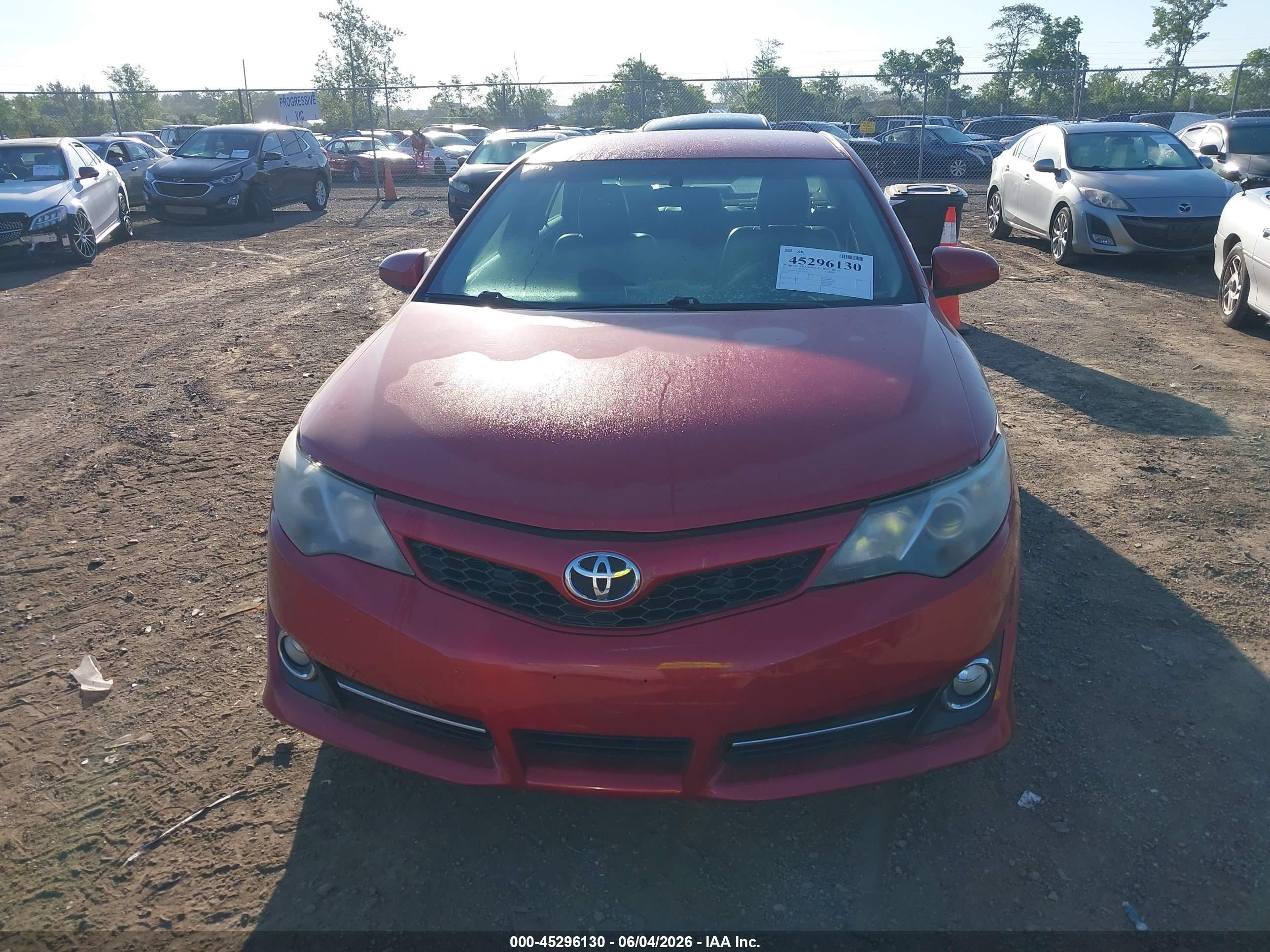 2013 Toyota Camry Se Burgundy vin: 4T1BF1FK7DU722775