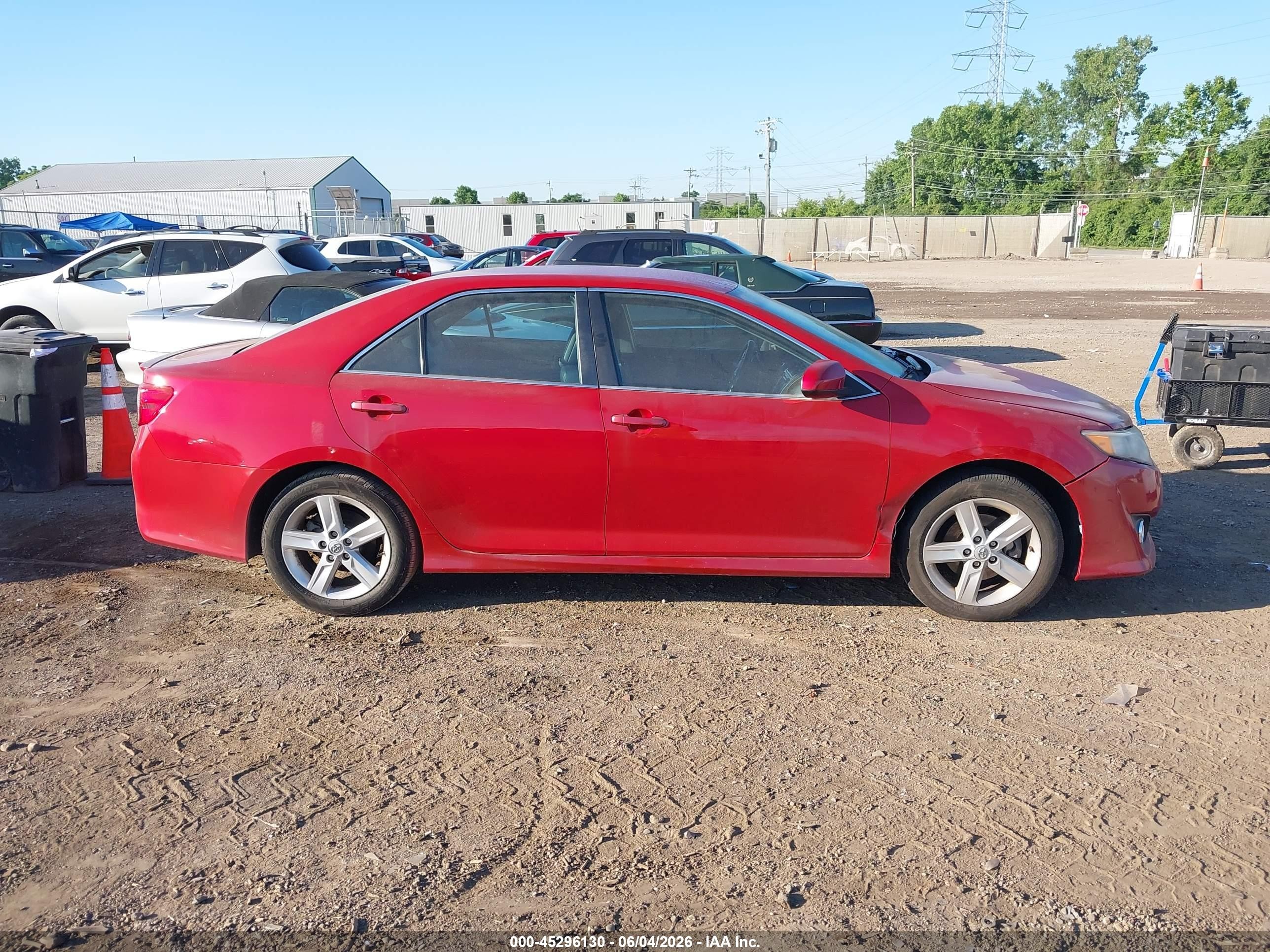 2013 Toyota Camry Se Burgundy vin: 4T1BF1FK7DU722775