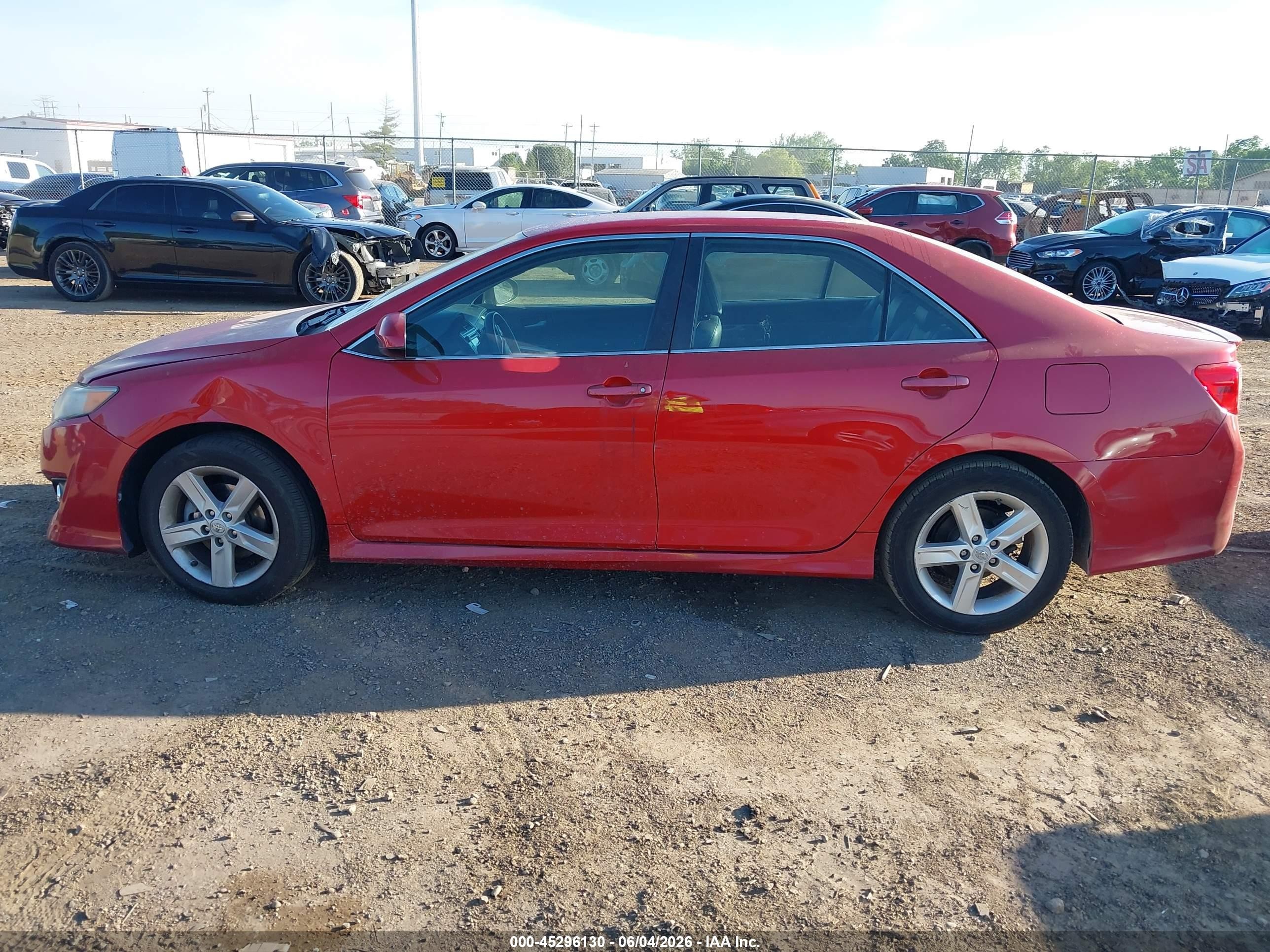 2013 Toyota Camry Se Burgundy vin: 4T1BF1FK7DU722775