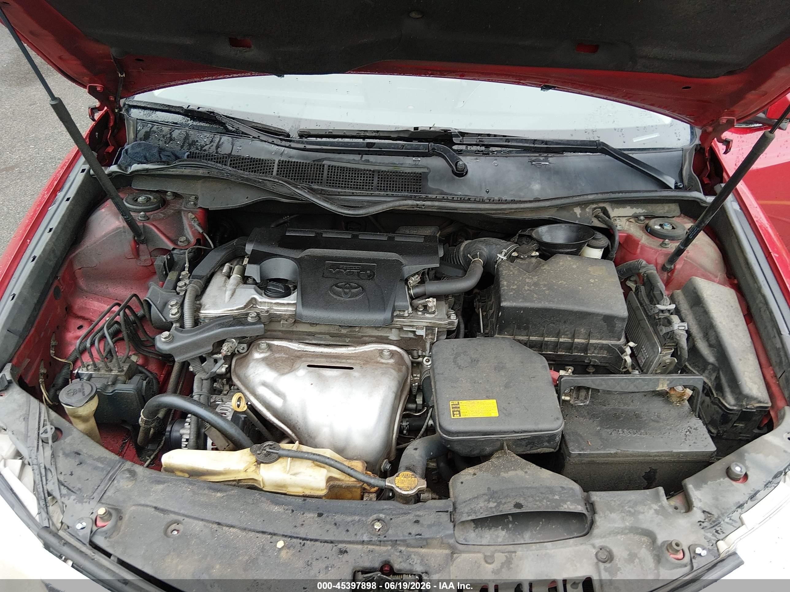 2013 Toyota Camry Le Red vin: 4T1BF1FK7DU723909