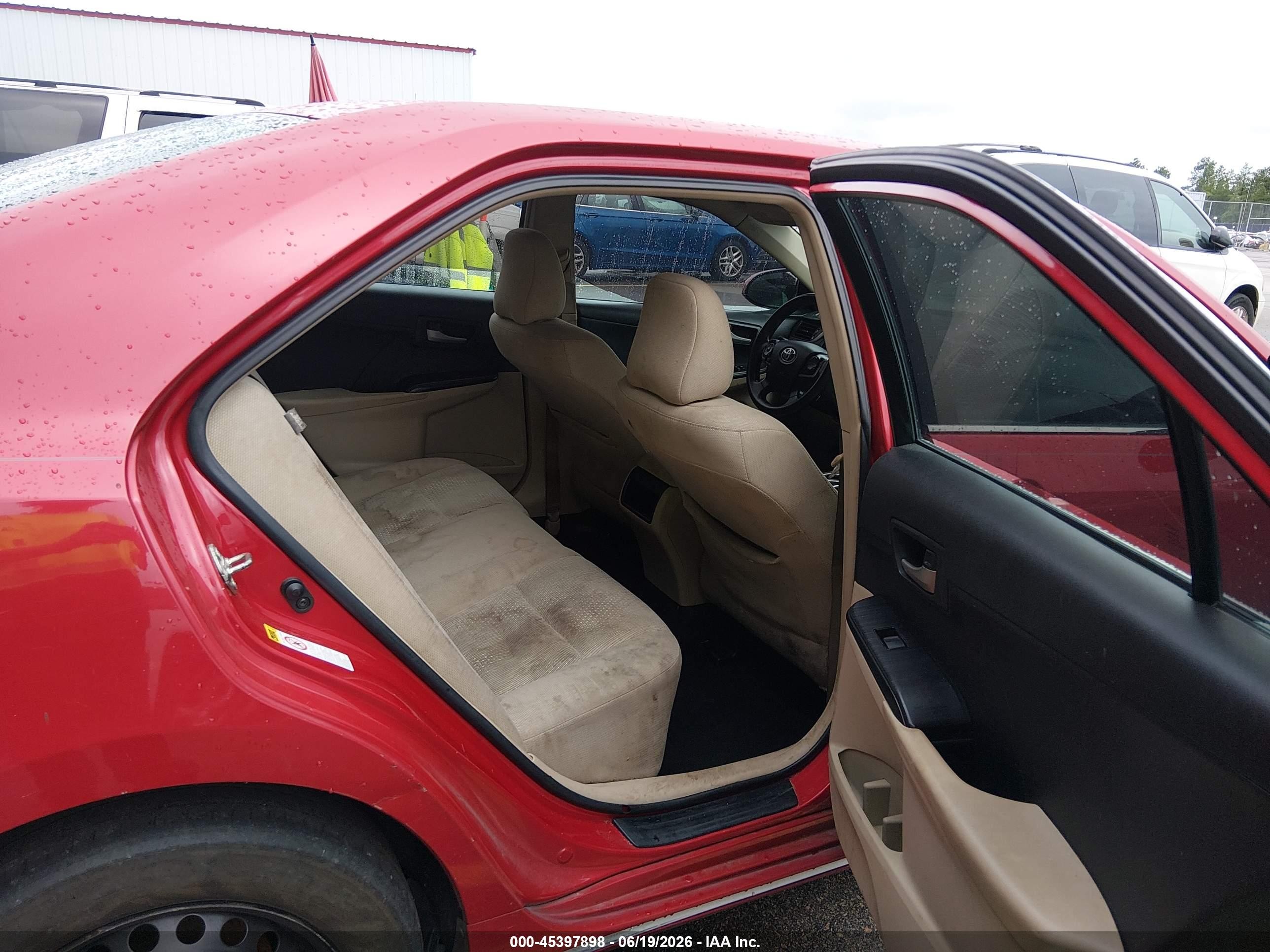 2013 Toyota Camry Le Red vin: 4T1BF1FK7DU723909