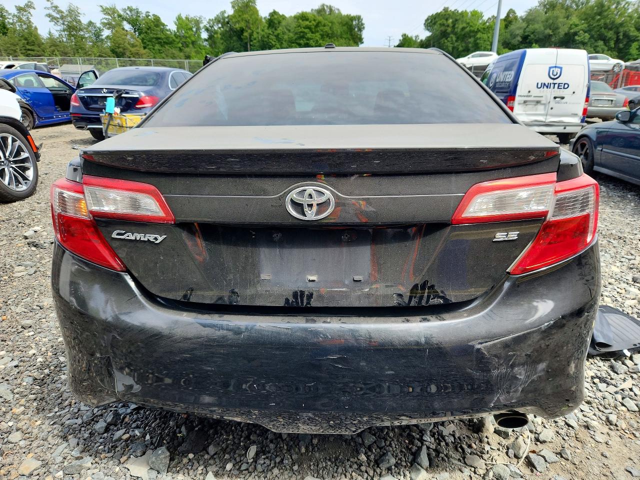 2014 Toyota Camry Se Black vin: 4T1BF1FK7EU305075