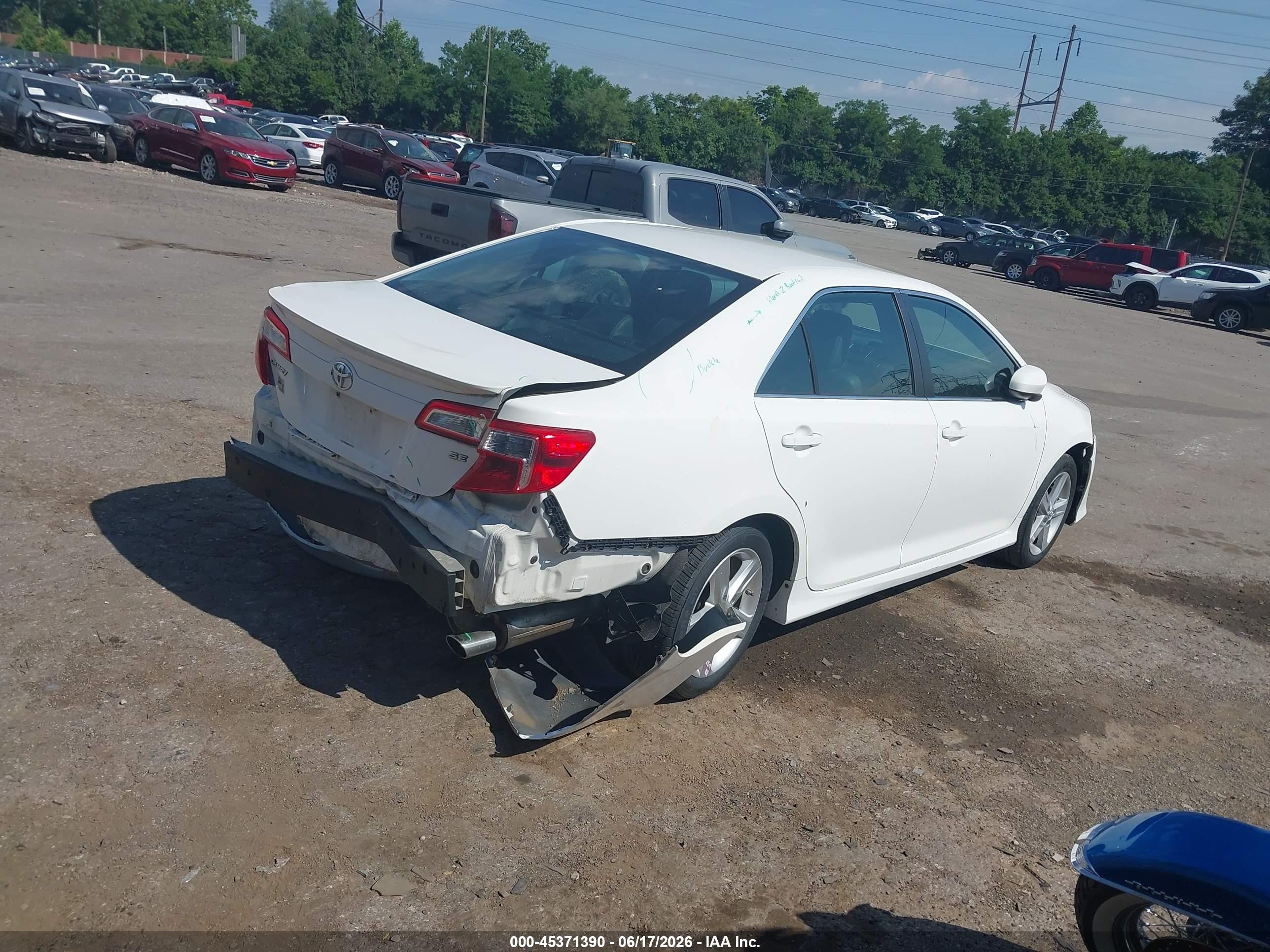 2014 Toyota Camry Se Белый vin: 4T1BF1FK7EU307196