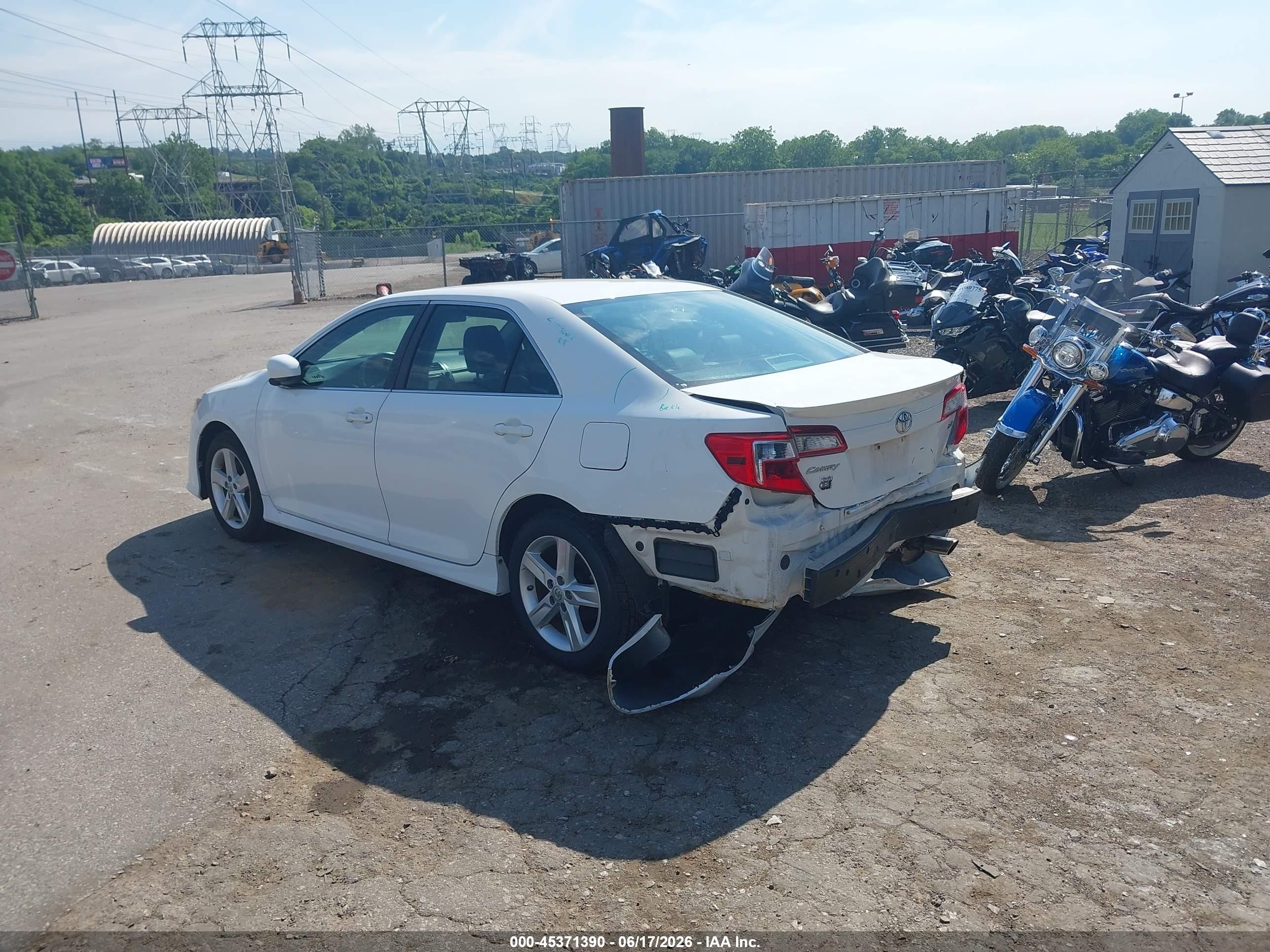 2014 Toyota Camry Se Белый vin: 4T1BF1FK7EU307196