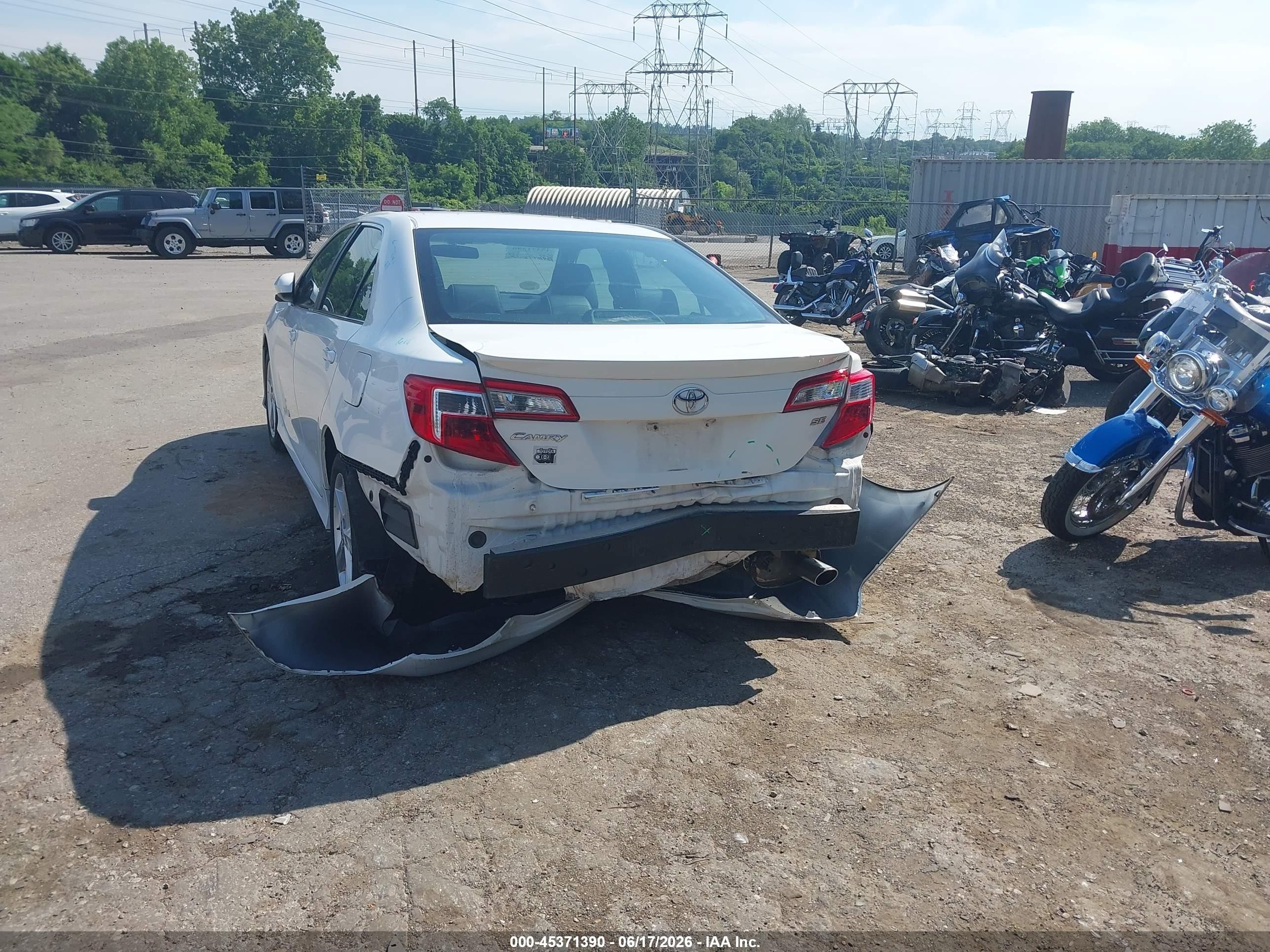 2014 Toyota Camry Se Белый vin: 4T1BF1FK7EU307196