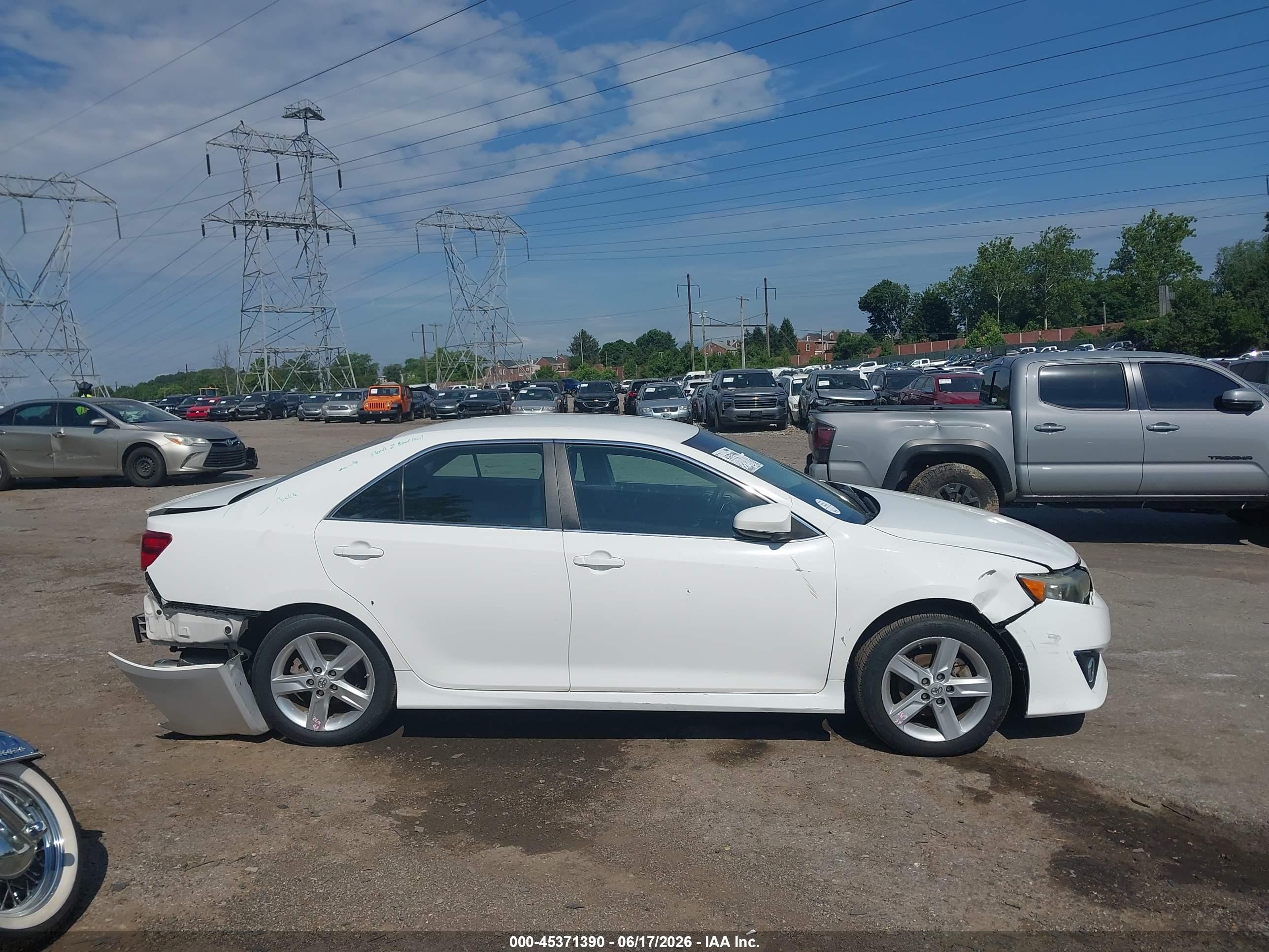 2014 Toyota Camry Se Белый vin: 4T1BF1FK7EU307196