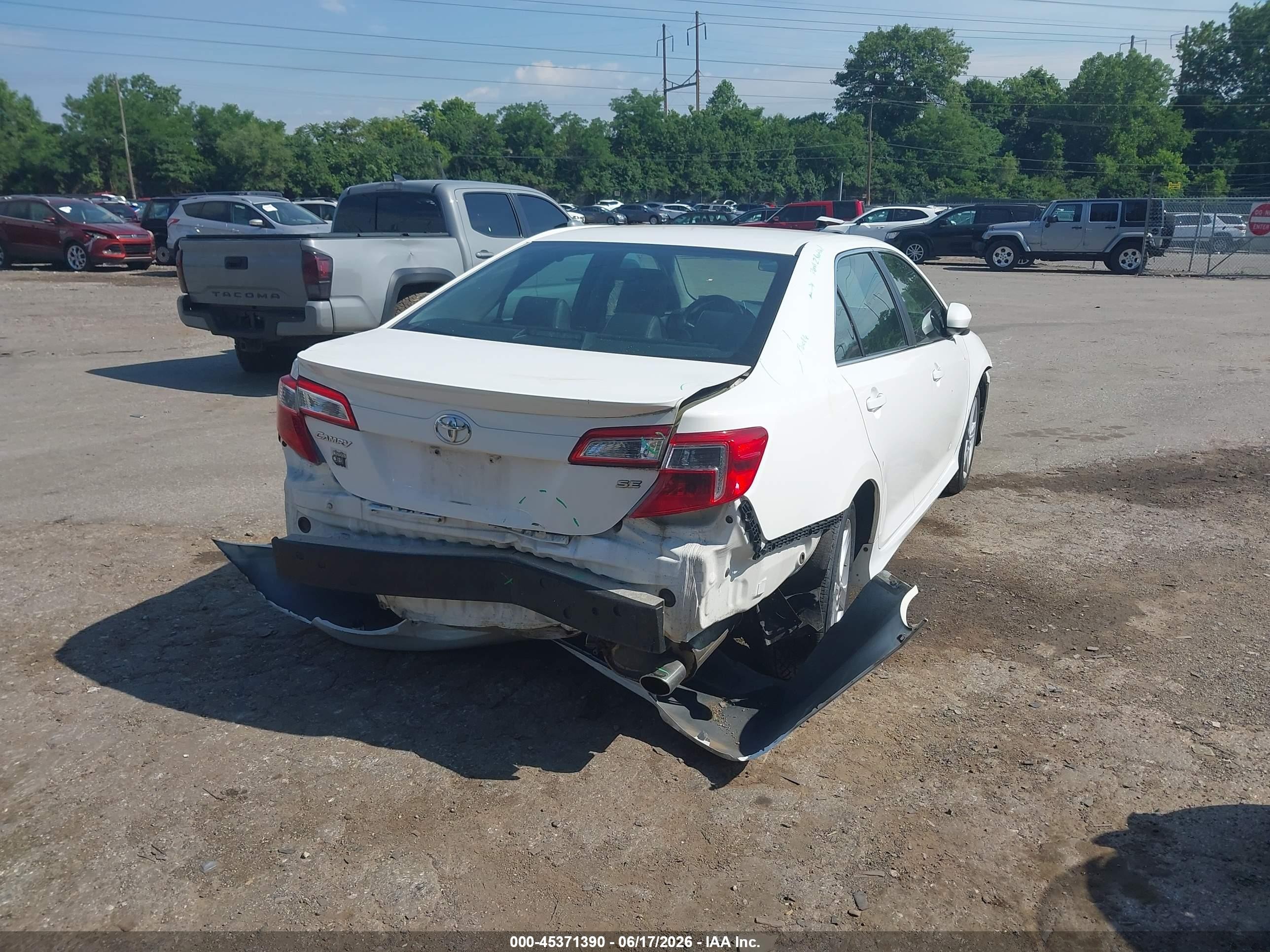 2014 Toyota Camry Se Белый vin: 4T1BF1FK7EU307196