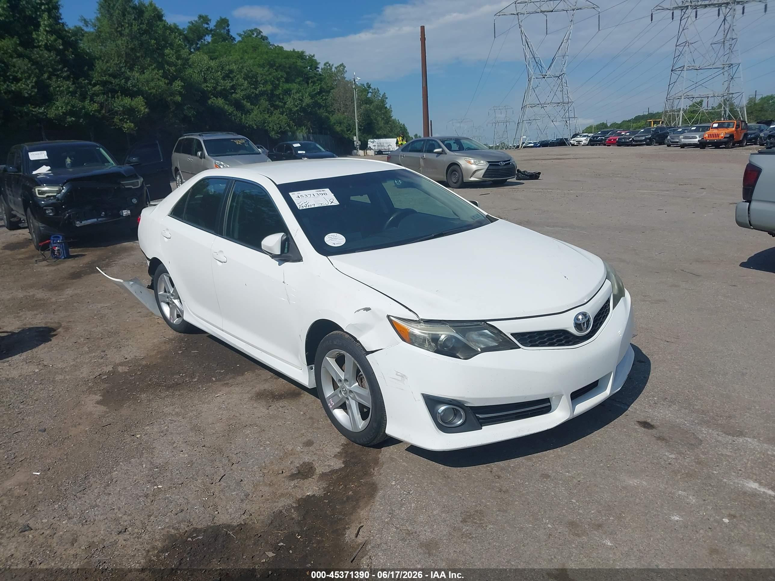 2014 Toyota Camry Se Белый vin: 4T1BF1FK7EU307196