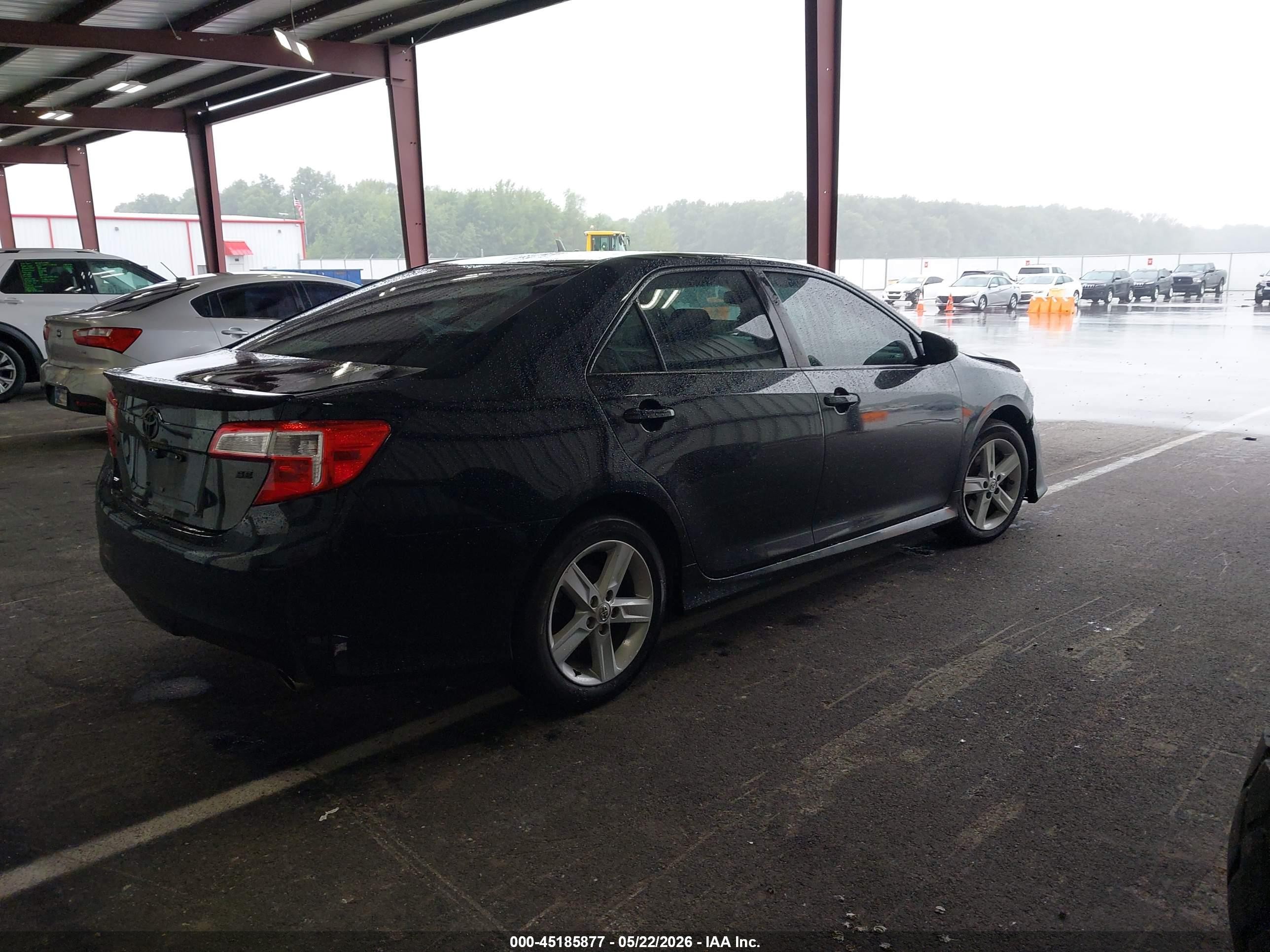 2014 Toyota Camry Se Black vin: 4T1BF1FK7EU318747