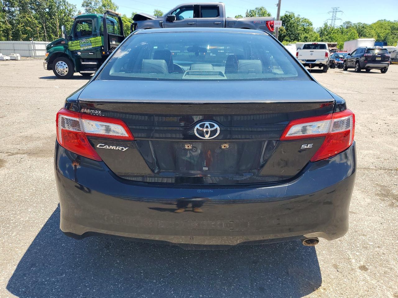 2014 Toyota Camry Se Black vin: 4T1BF1FK7EU322166
