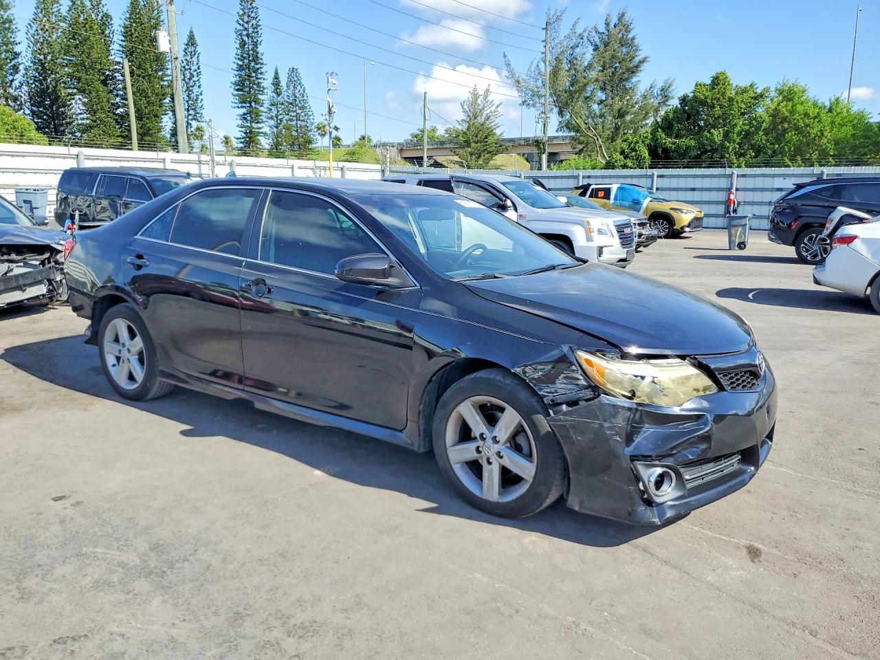2014 Toyota Camry Se Black vin: 4T1BF1FK7EU329425